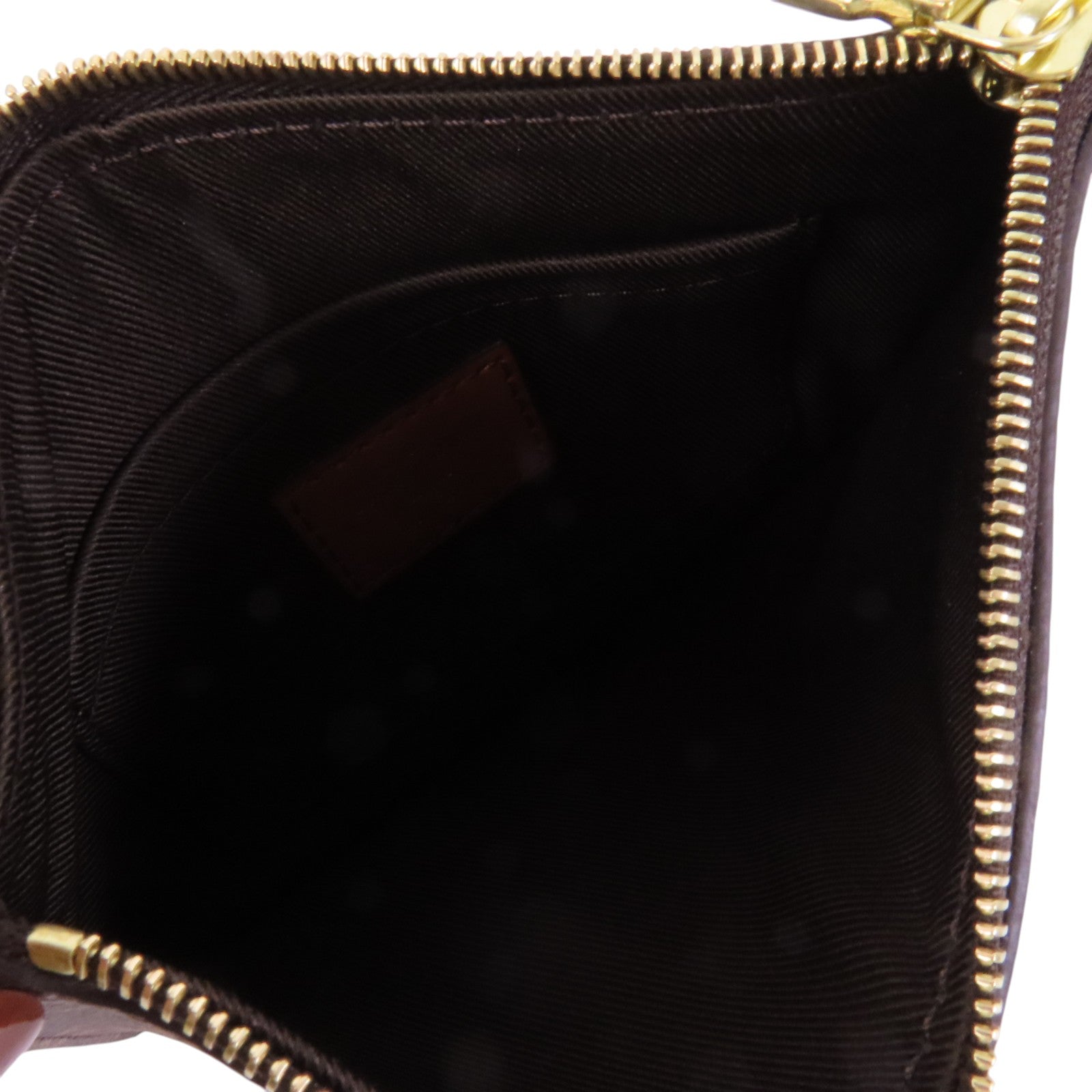 LOUIS VUITTON Monogram Reverse Loop Hobo金扣手挽肩背兩用袋