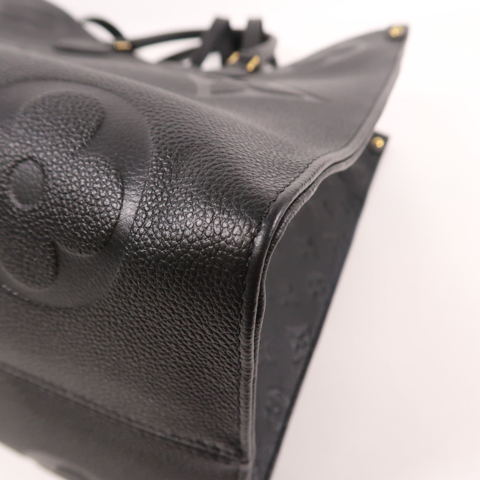 LOUIS VUITTON Monogram Empreinte On The Go GM金扣手挽肩背兩用袋