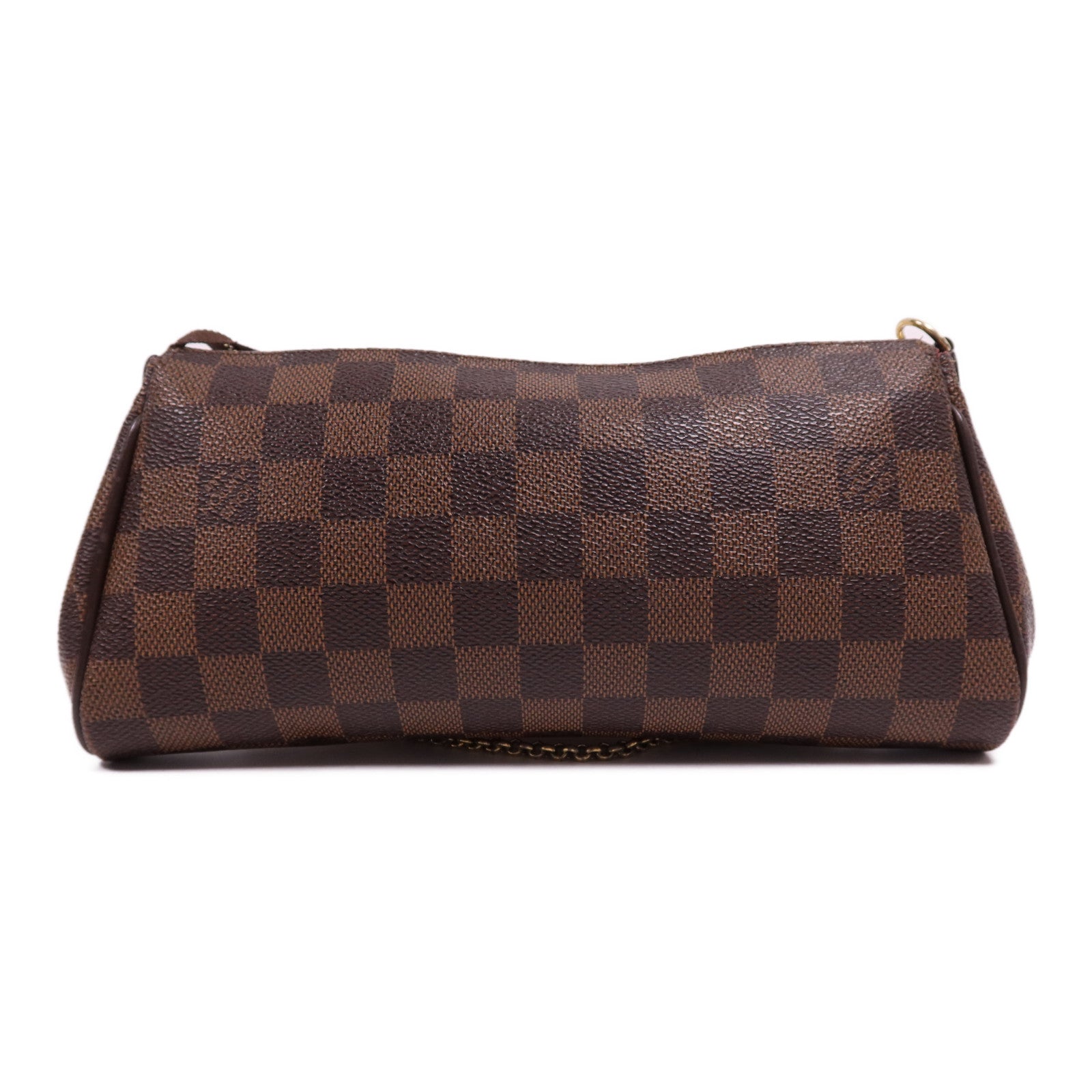 LOUIS VUITTON Damier Eva金扣手挽肩背兩用袋棕色