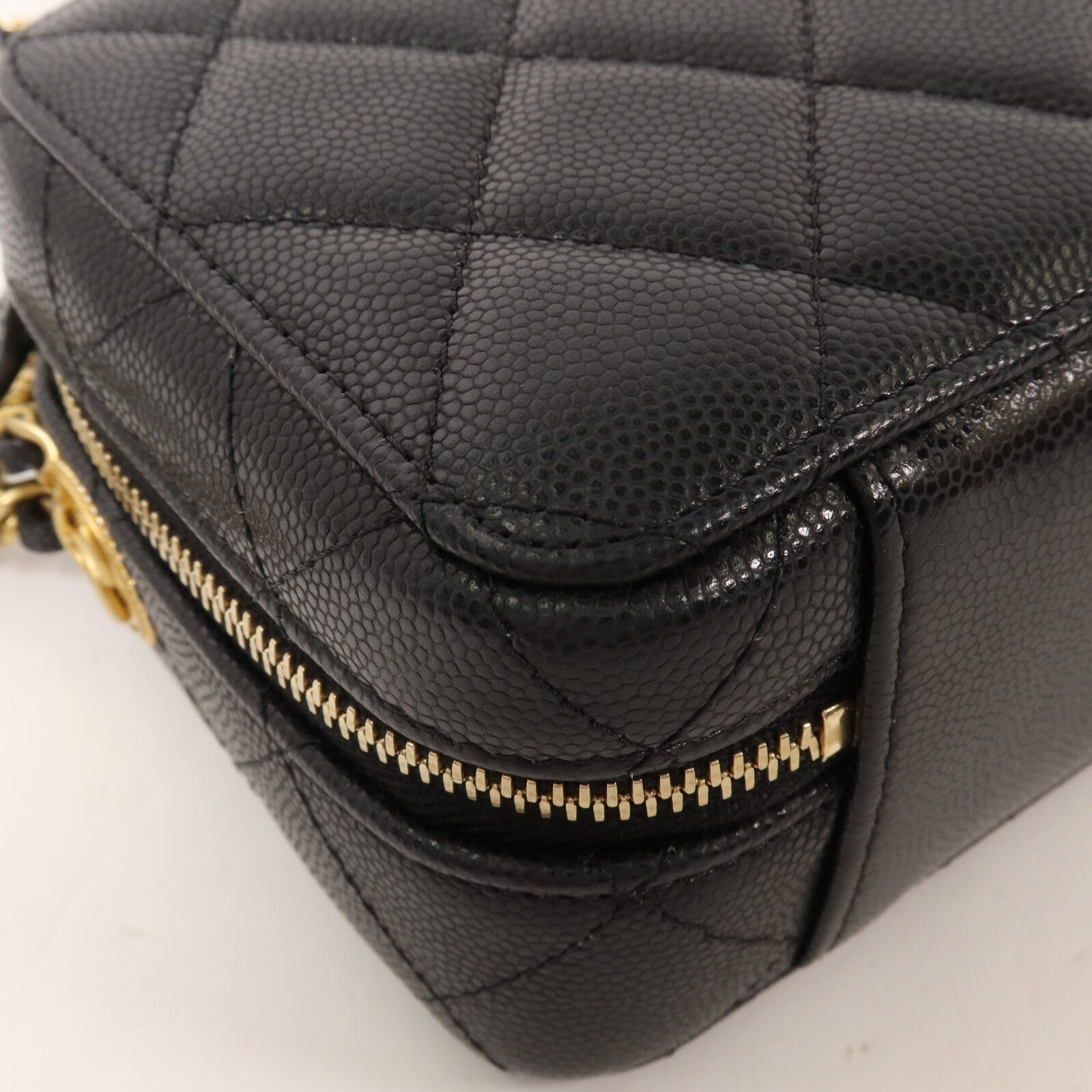 CHANEL 牛皮皮革Camera Bag鏈帶肩背袋