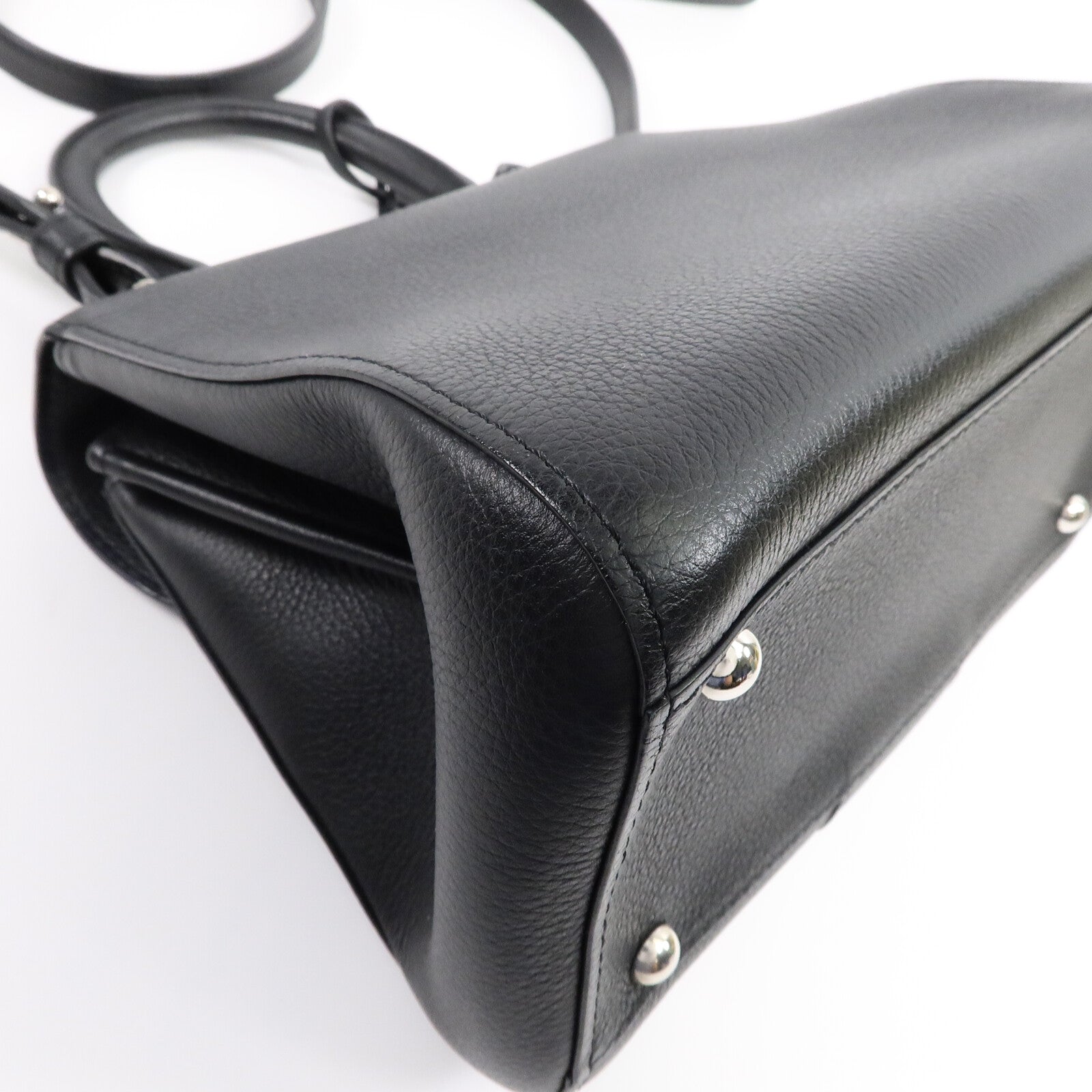 Delvaux 牛皮皮革Brillant Mini手挽肩背兩用袋
