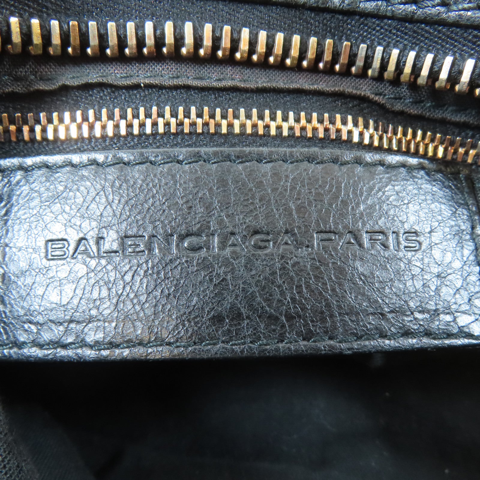 BALENCIAGA 牛皮皮革Giant City金扣手挽肩背兩用袋黑色