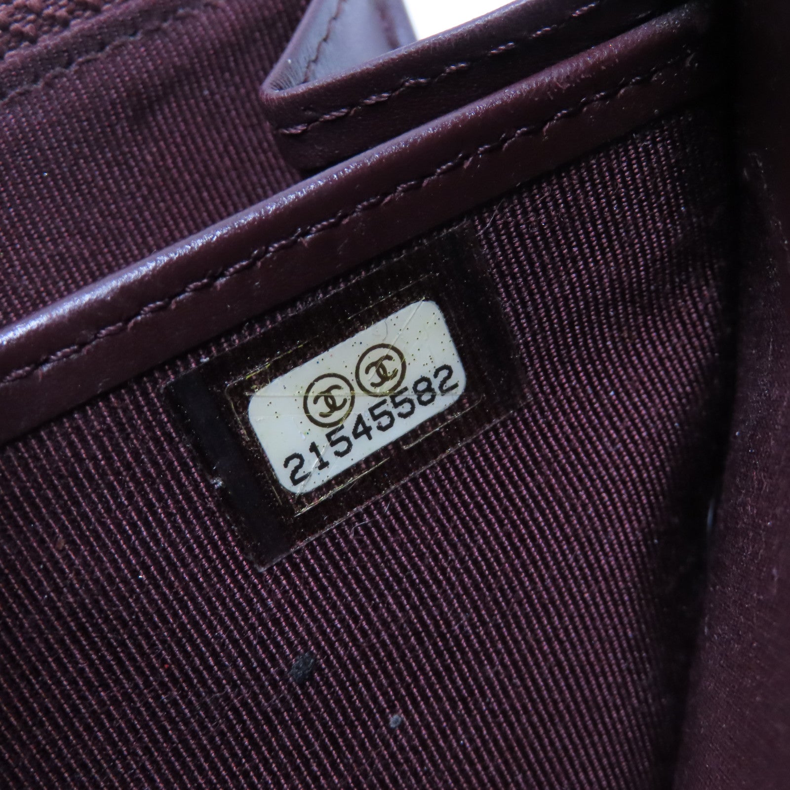 CHANEL 菱格牛皮皮革Long Zipper Wallet金扣長錢包黑色