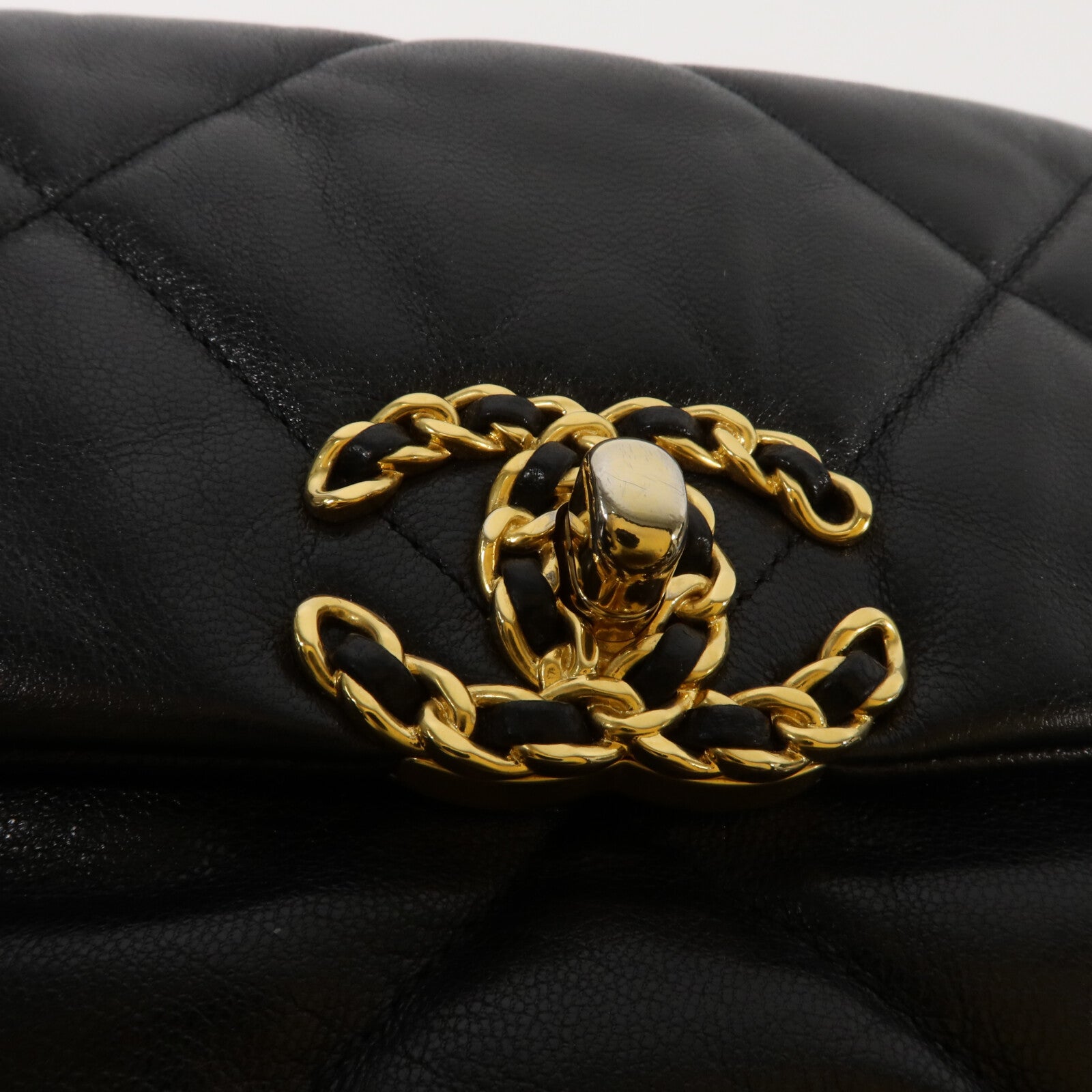 CHANEL 羊皮皮革C19 Small手挽肩背兩用袋