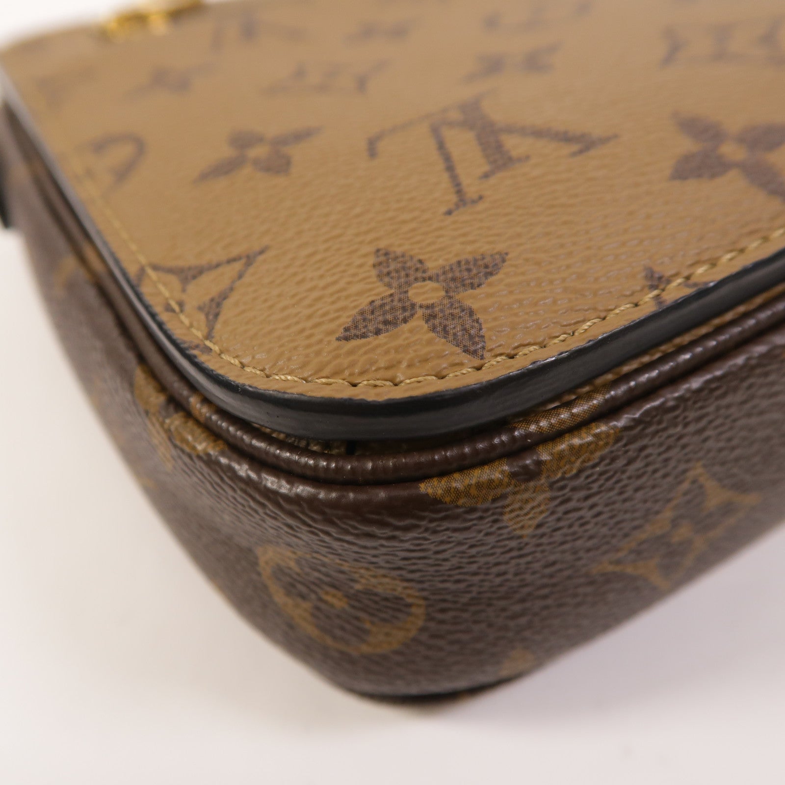 LOUIS VUITTON Monogram Reverse Pochette Metis金扣手挽肩背兩用袋