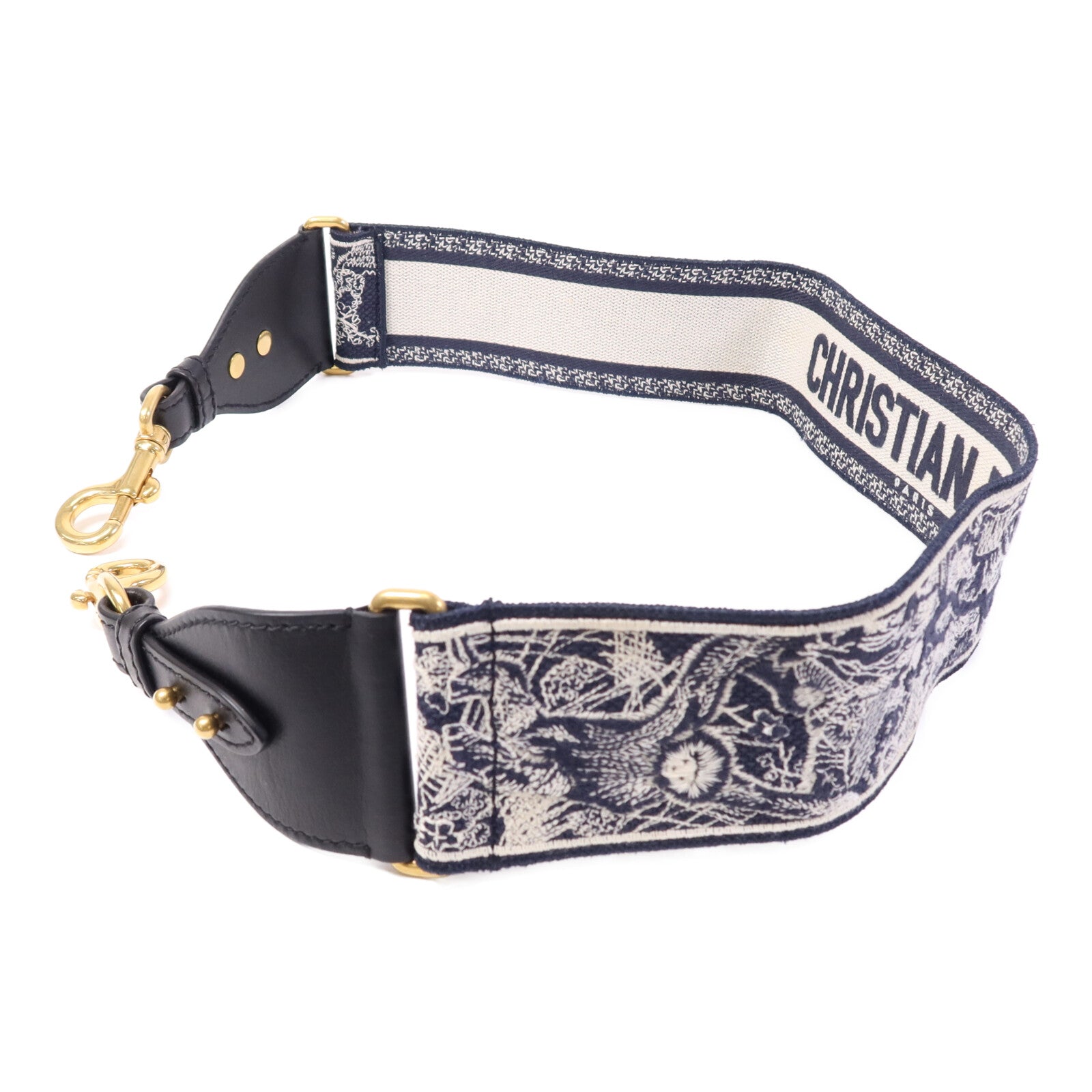 Dior 帆布Shoulder Strap金扣肩帶