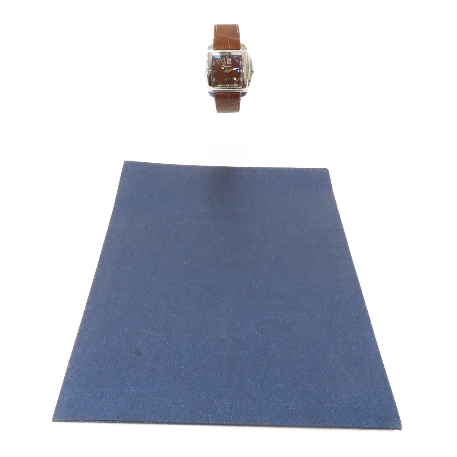 Chopard Two O Ten皮革/不鏽鋼手錶石英機芯啡色