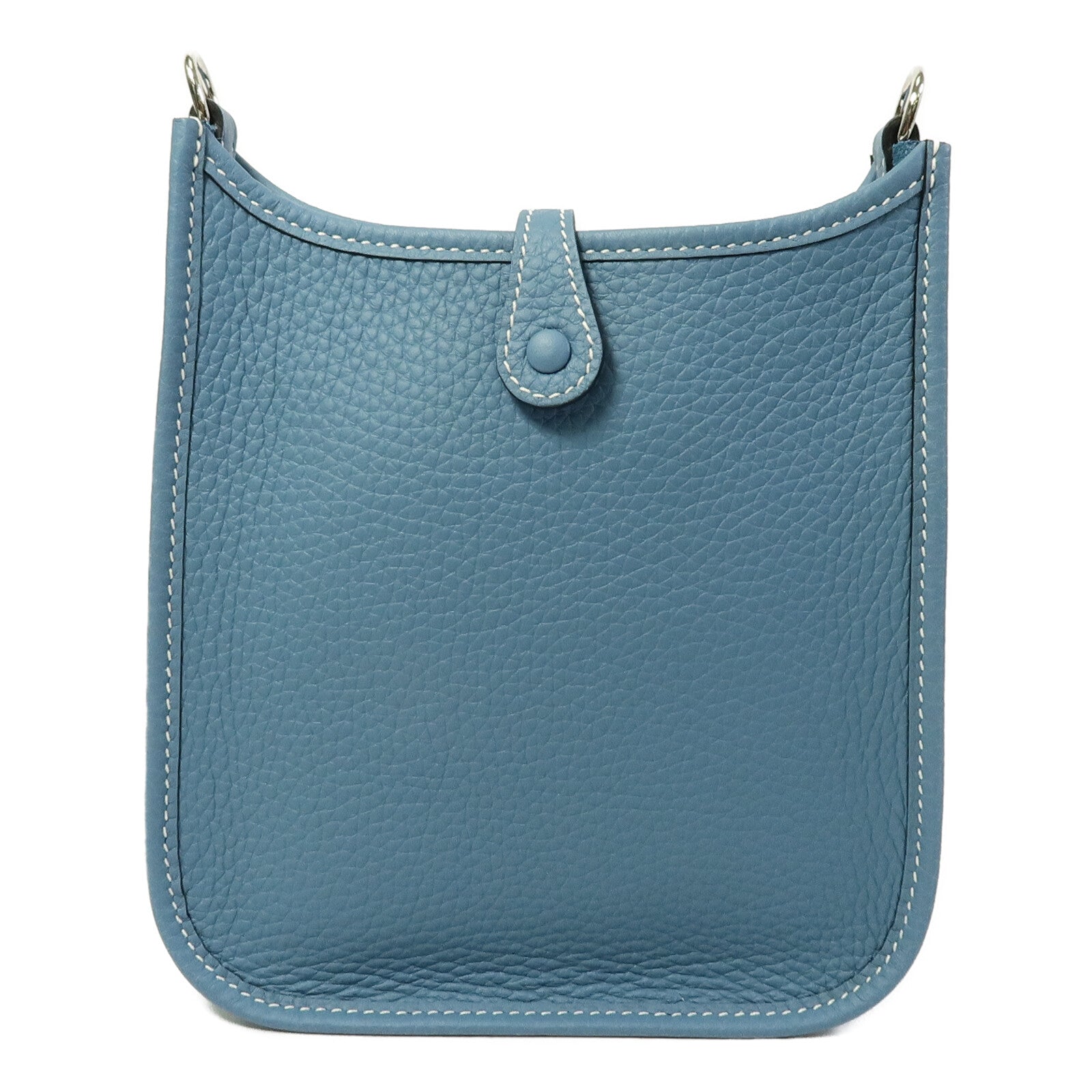 HERMES Clemence皮革Evelyne TPM肩背袋New Blue Jean