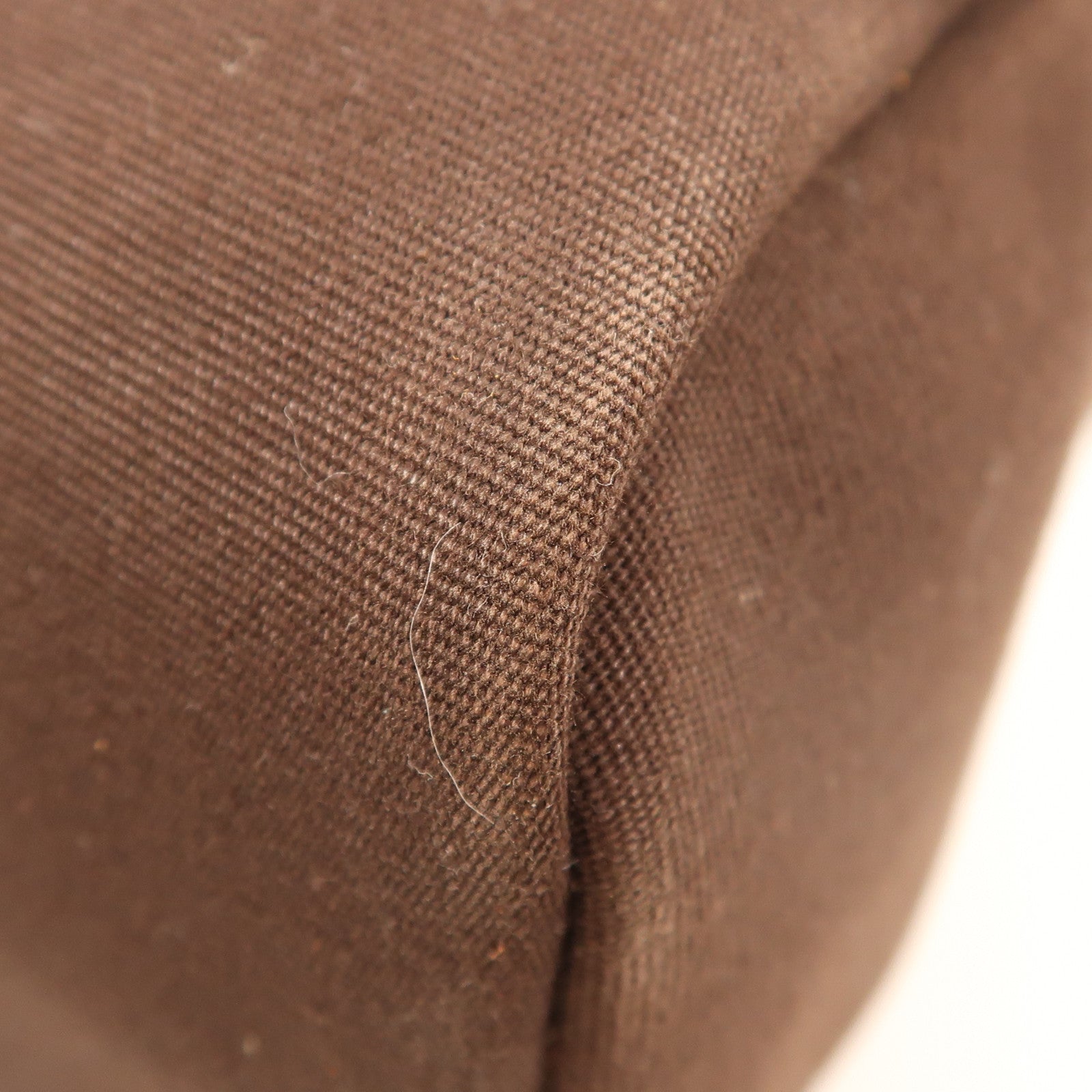 HERMES 帆布Herbag PM金扣手挽肩背兩用袋啡色