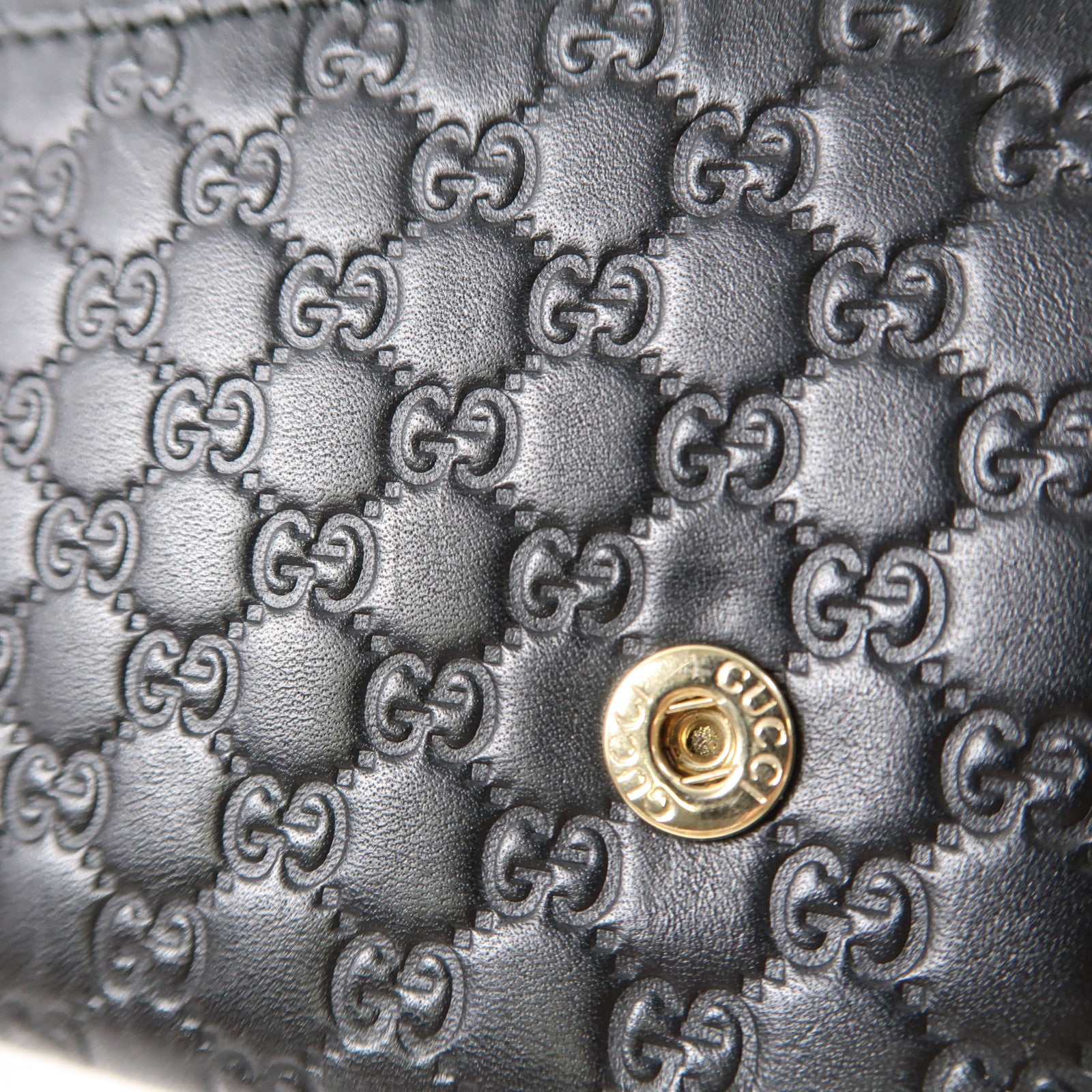GUCCI 牛皮皮革Long Wallet長錢包黑色
