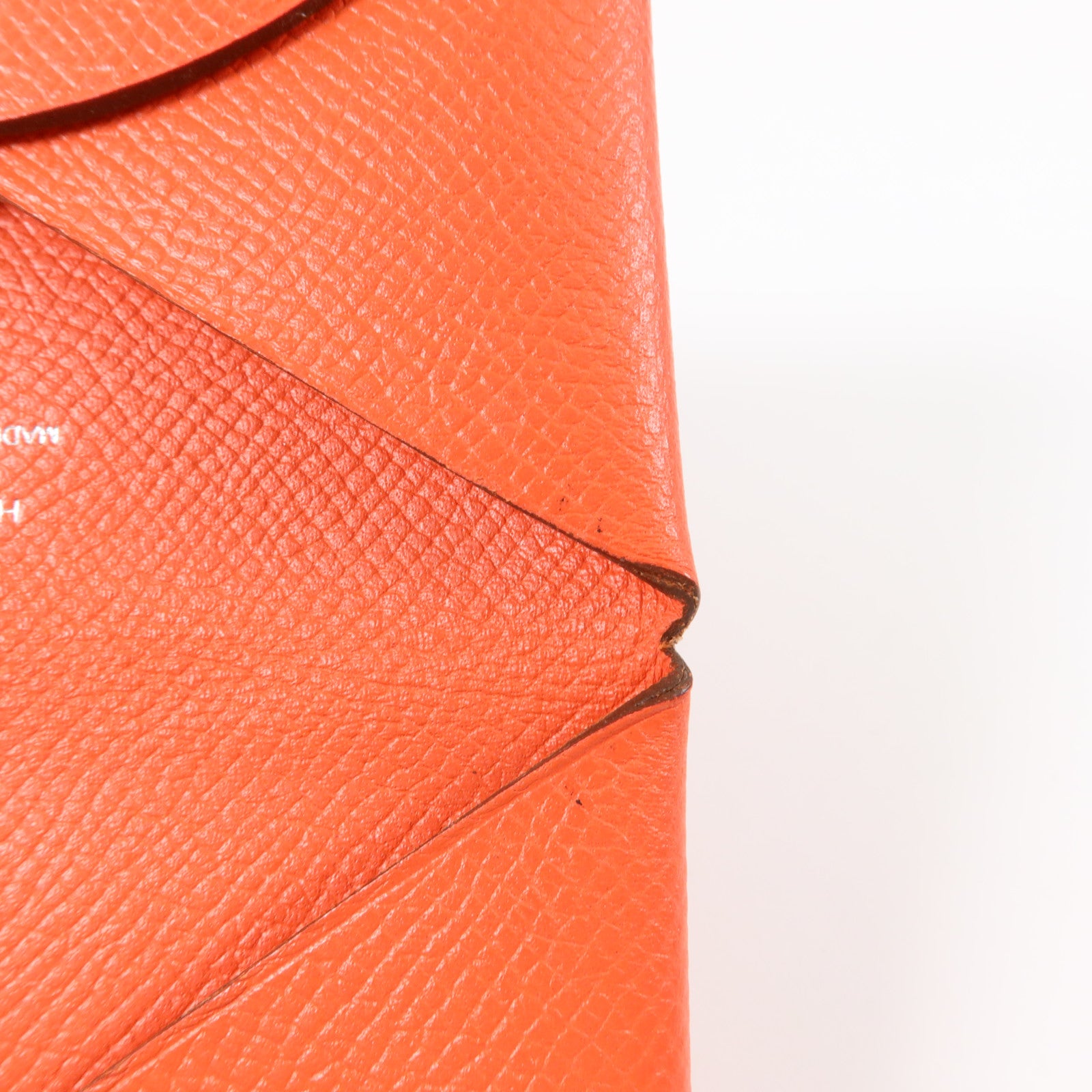 HERMES Epsom皮革Calvi Card Case銀扣卡片套Rose Jaipur