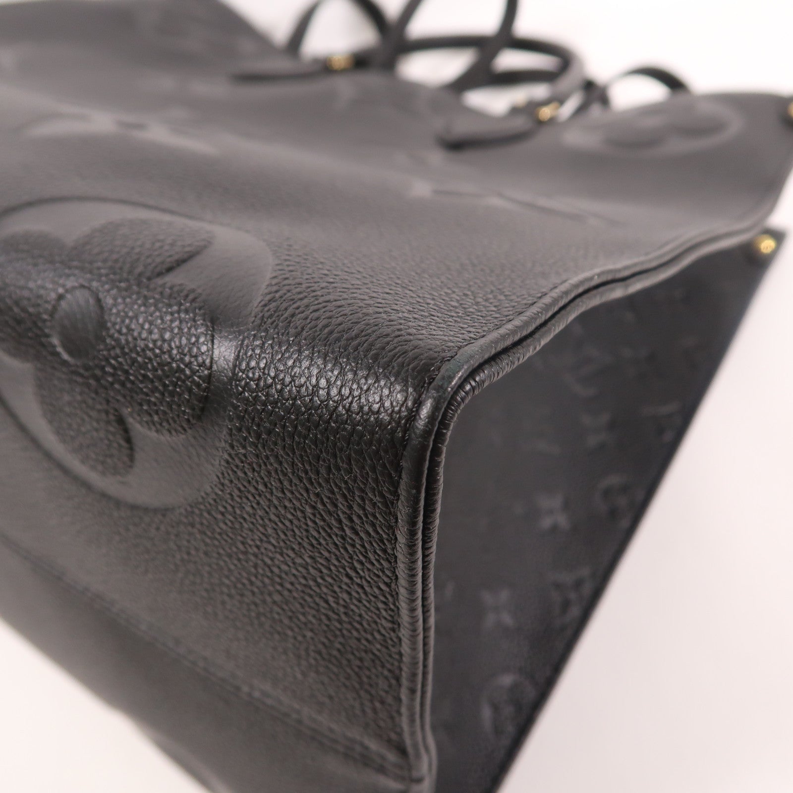 LOUIS VUITTON Monogram Empreinte On The Go GM金扣手挽肩背兩用袋
