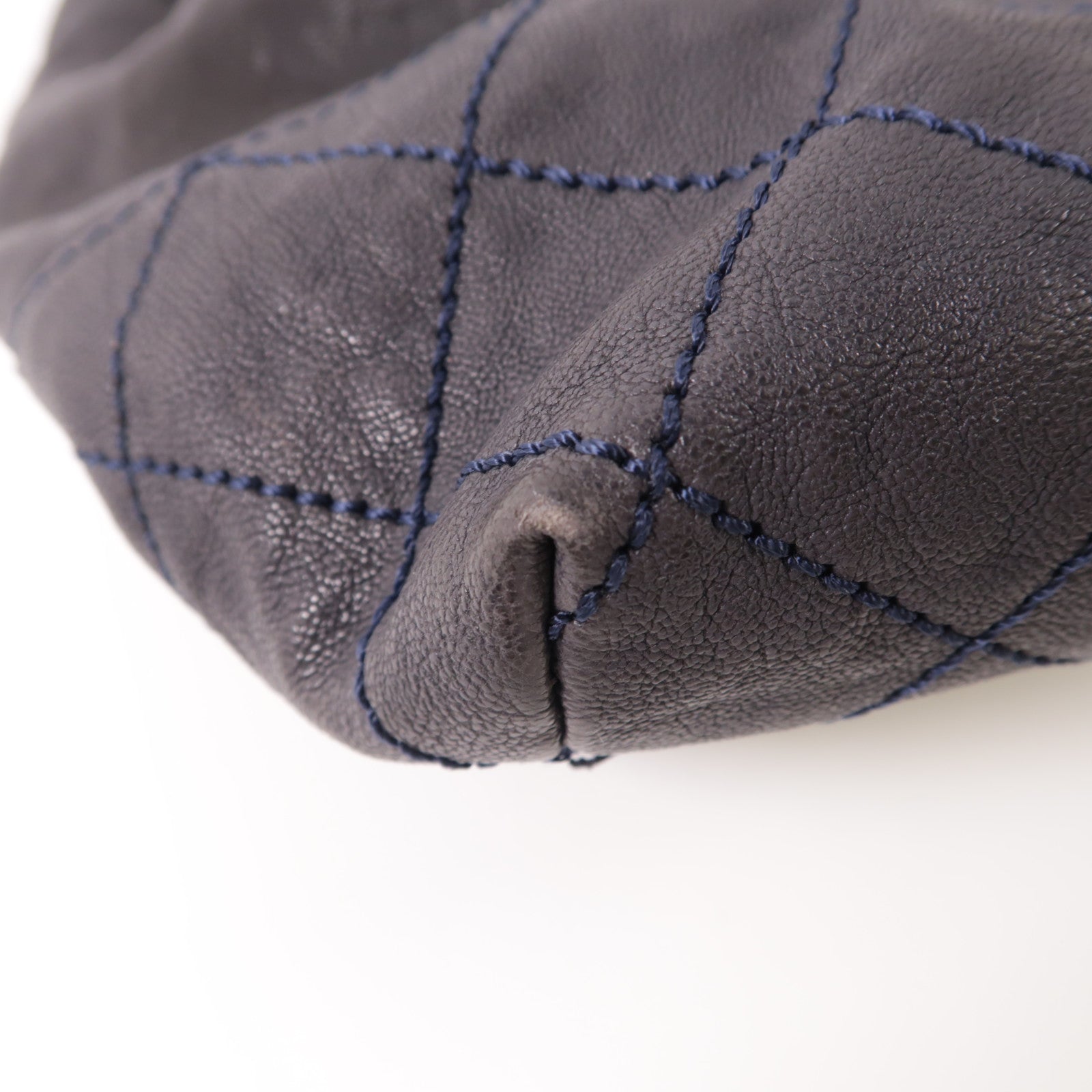 CHANEL CC SHW Chain Shoulder Bag Calfskin Leather Black