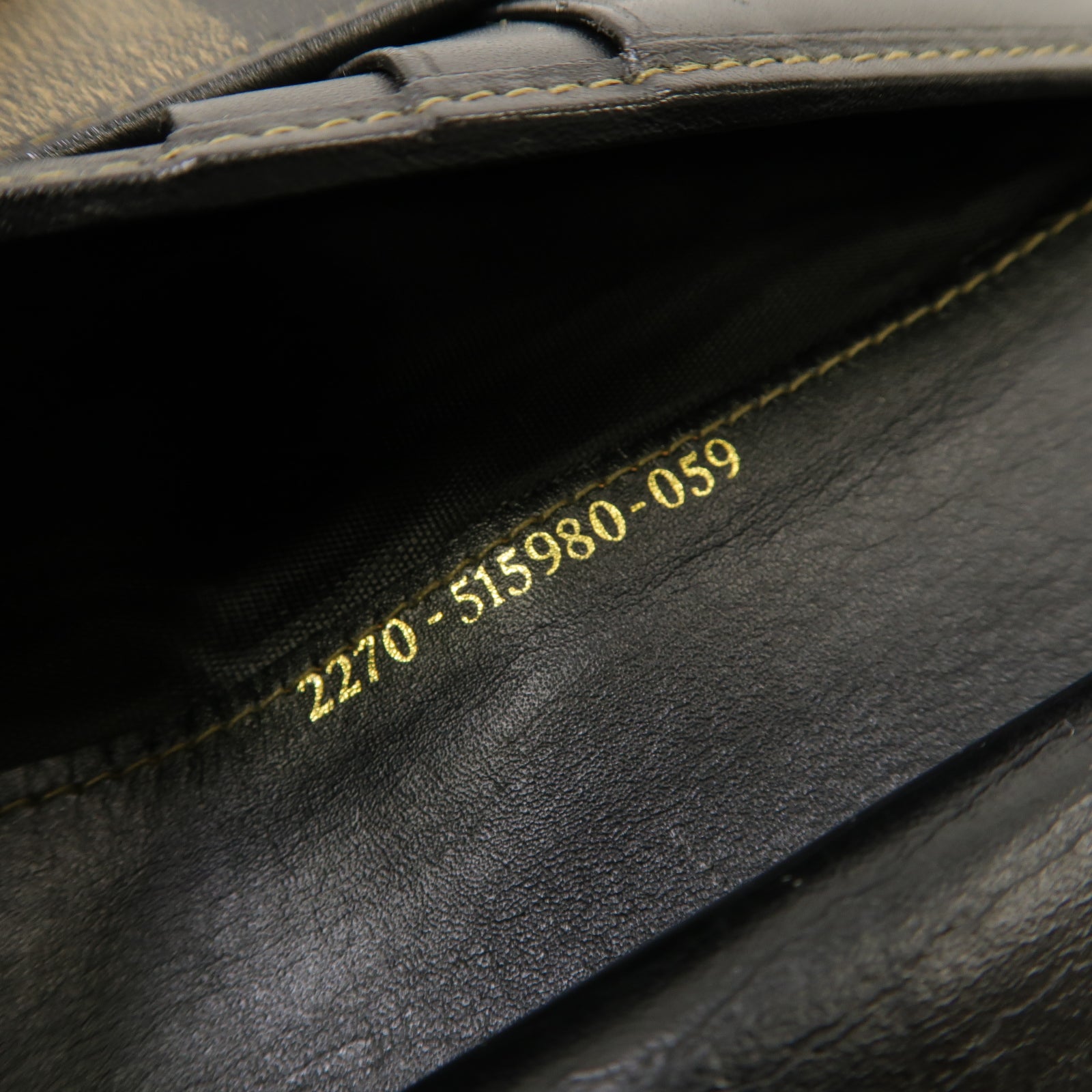 FENDI 【激減優惠】塗層帆布Long wallet金扣長錢包黑色/啡色