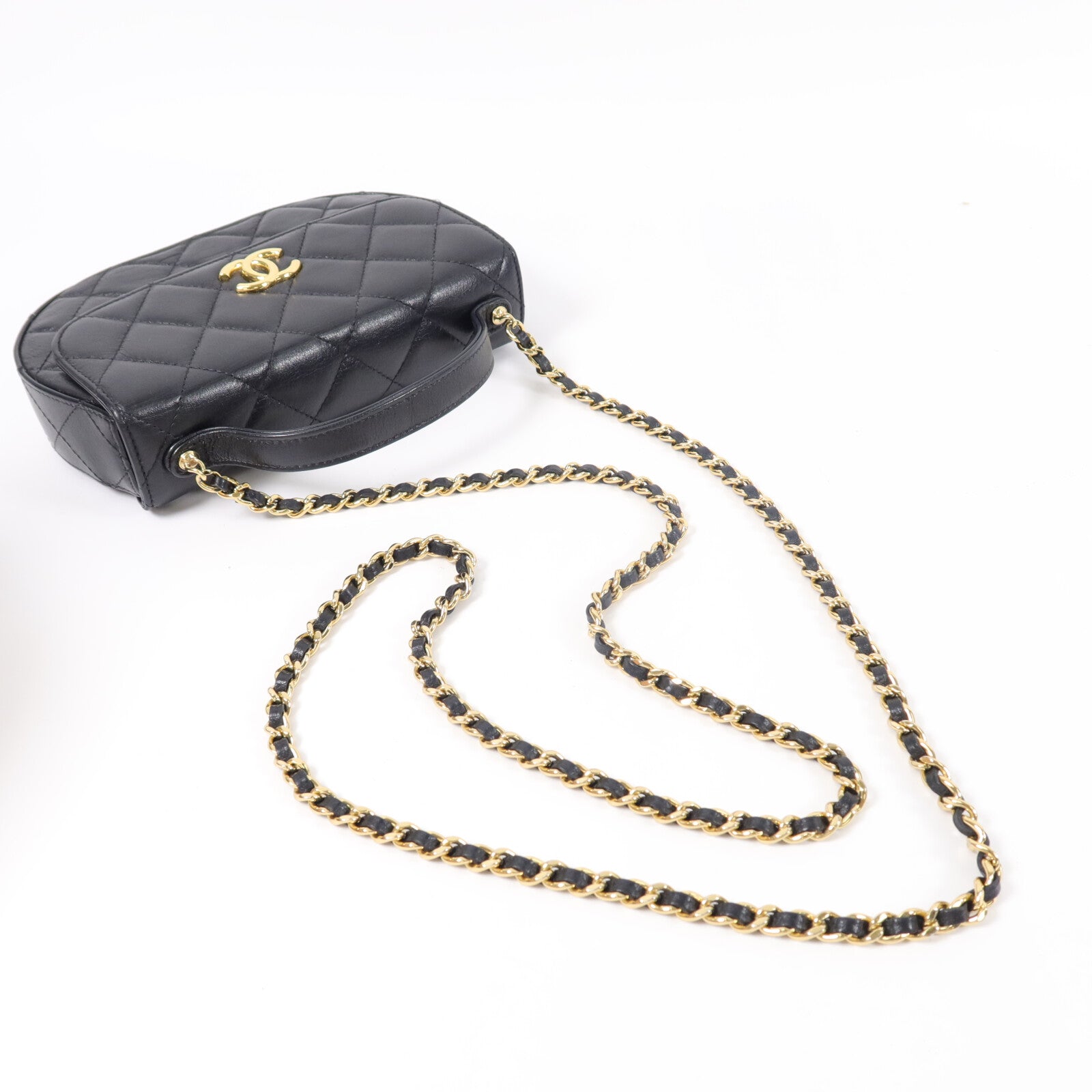 CHANEL 牛皮皮革Chain Shoulder鏈帶肩背袋