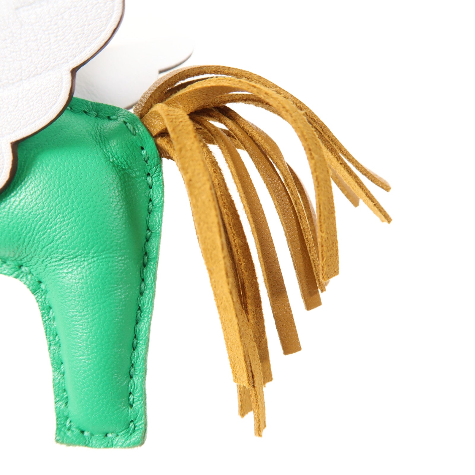 HERMES Rodeo Pegase PM Charm Swift Leather Green/Light Blue/Brown