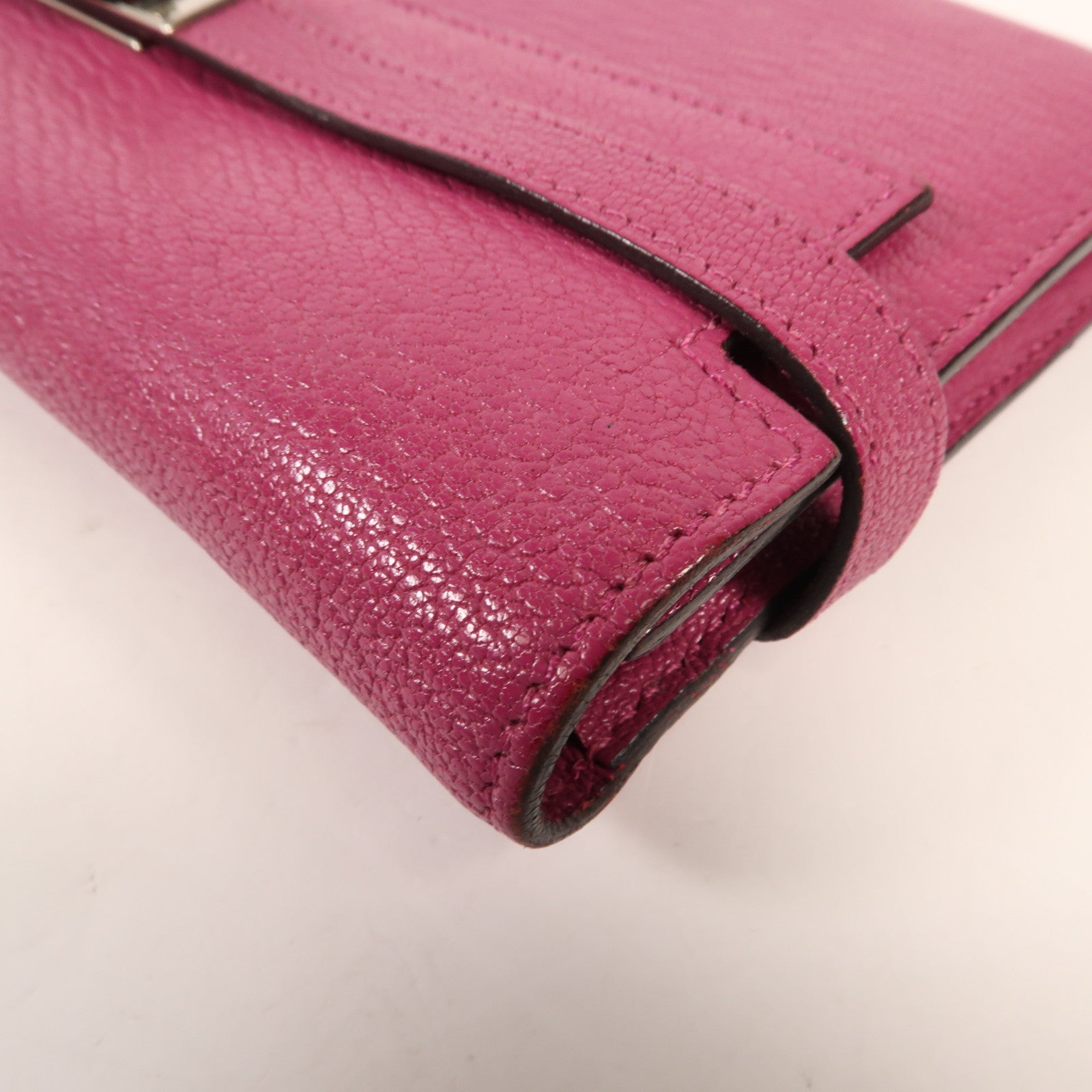 HERMES Togo皮革Kelly Wallet銀扣長錢包