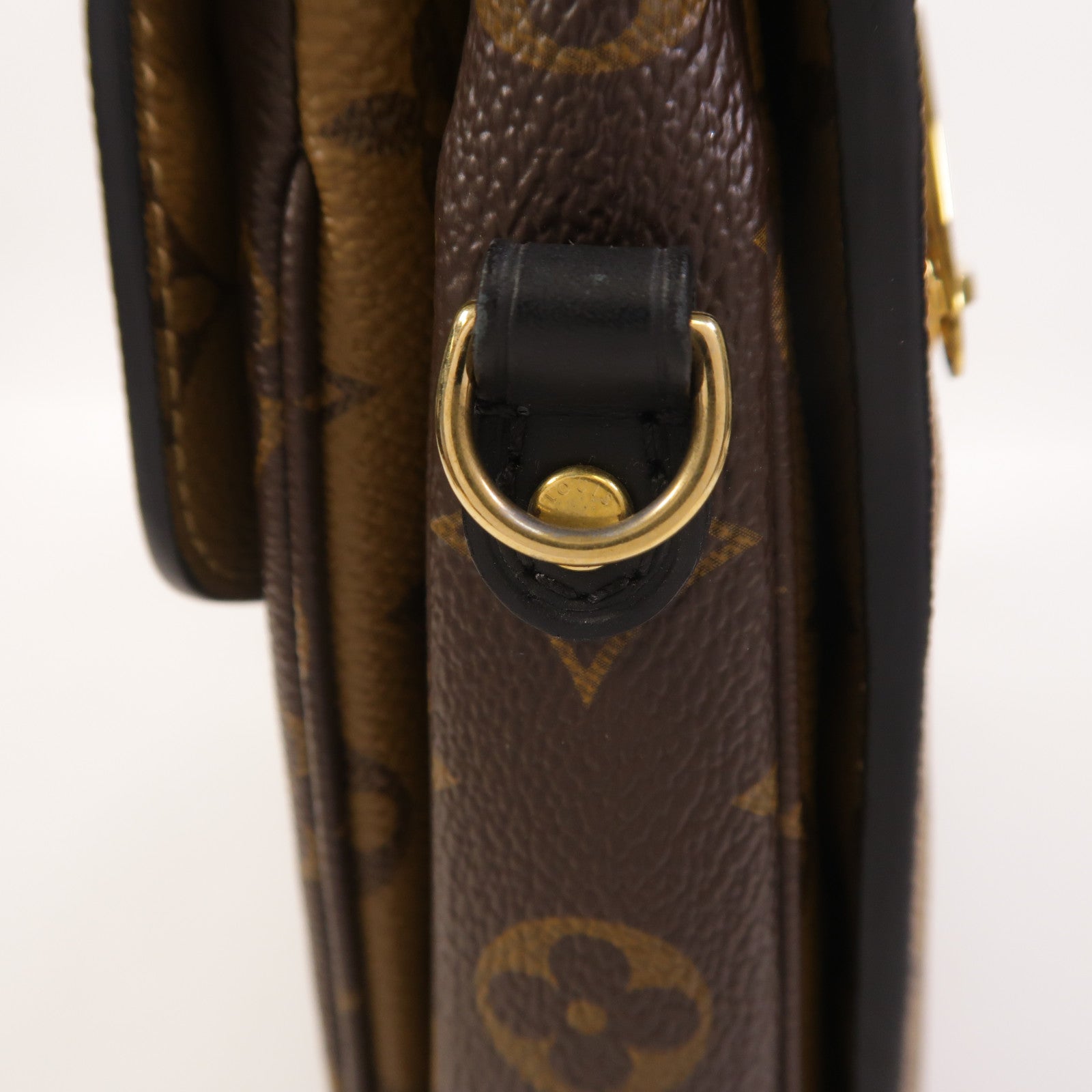 LOUIS VUITTON Monogram Reverse Pochette Metis金扣手挽肩背兩用袋