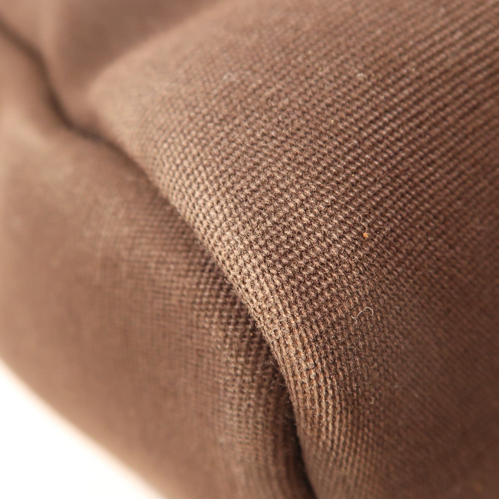 HERMES 帆布Herbag PM金扣手挽肩背兩用袋啡色