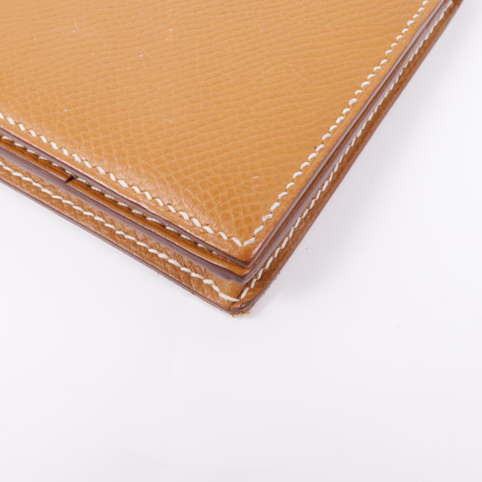 HERMES Epsom皮革Bearn Wallet銀扣長錢包Gold