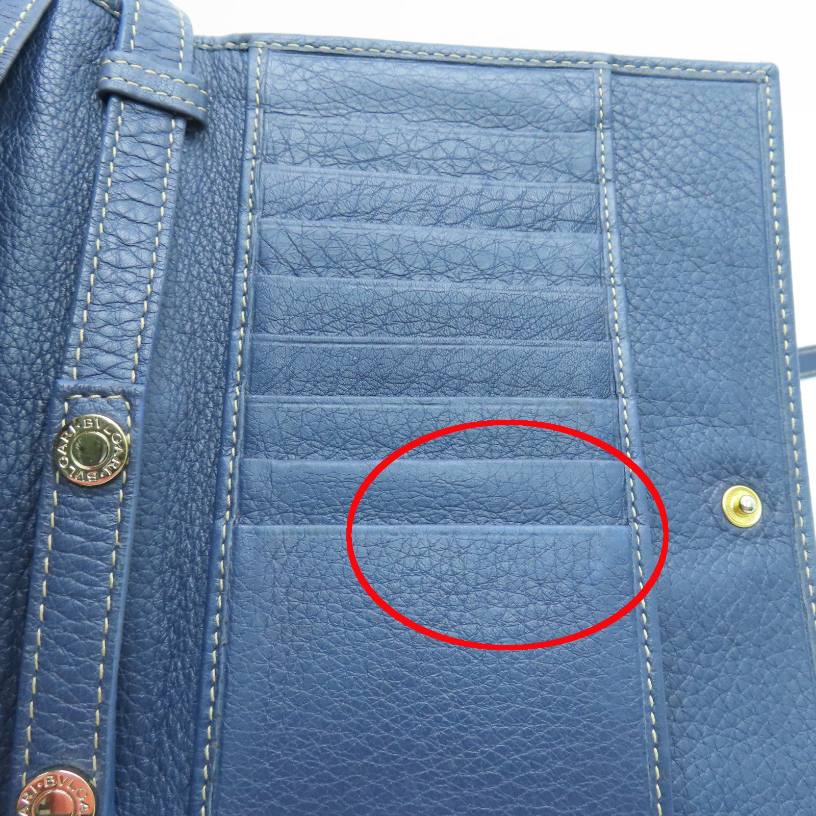 BVLGARI 帆布Shoulder Bag金扣肩背袋啡色/蓝色