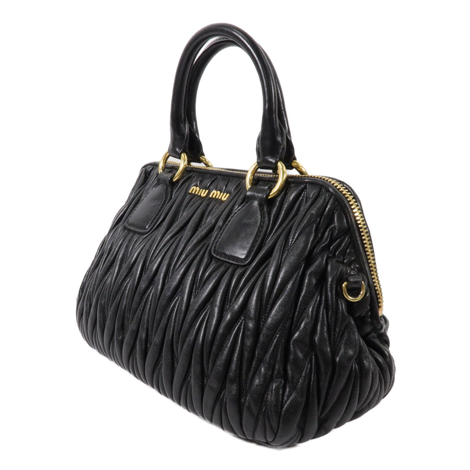 Miu Miu 羊皮皮革2 Way Bag手挽肩背兩用袋