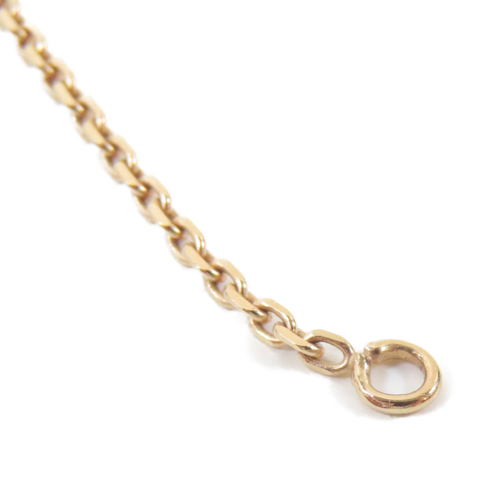 HERMES 金屬Chaine D'Ancre項鍊金色/黑色#42cm