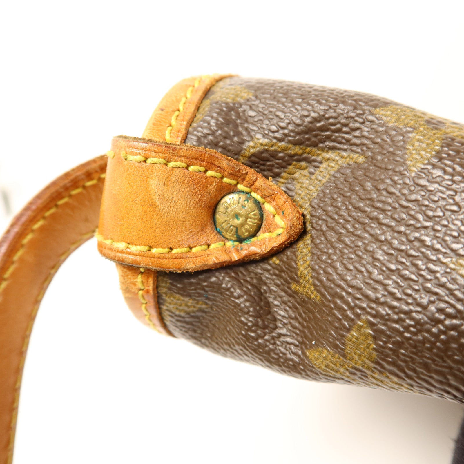 LOUIS VUITTON Monogram Saumur 30金扣肩背袋棕色