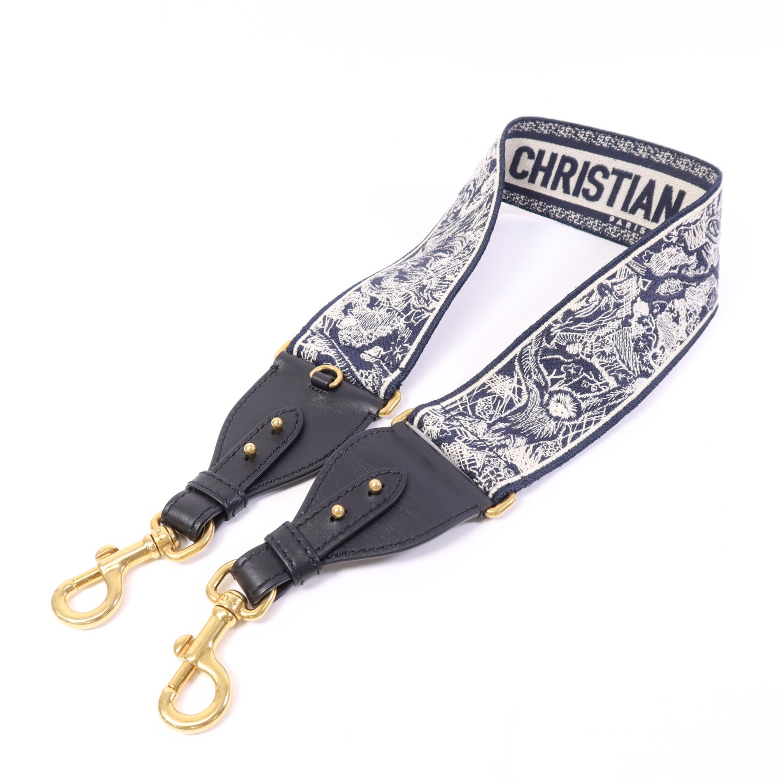 Dior 帆布Shoulder Strap金扣肩帶