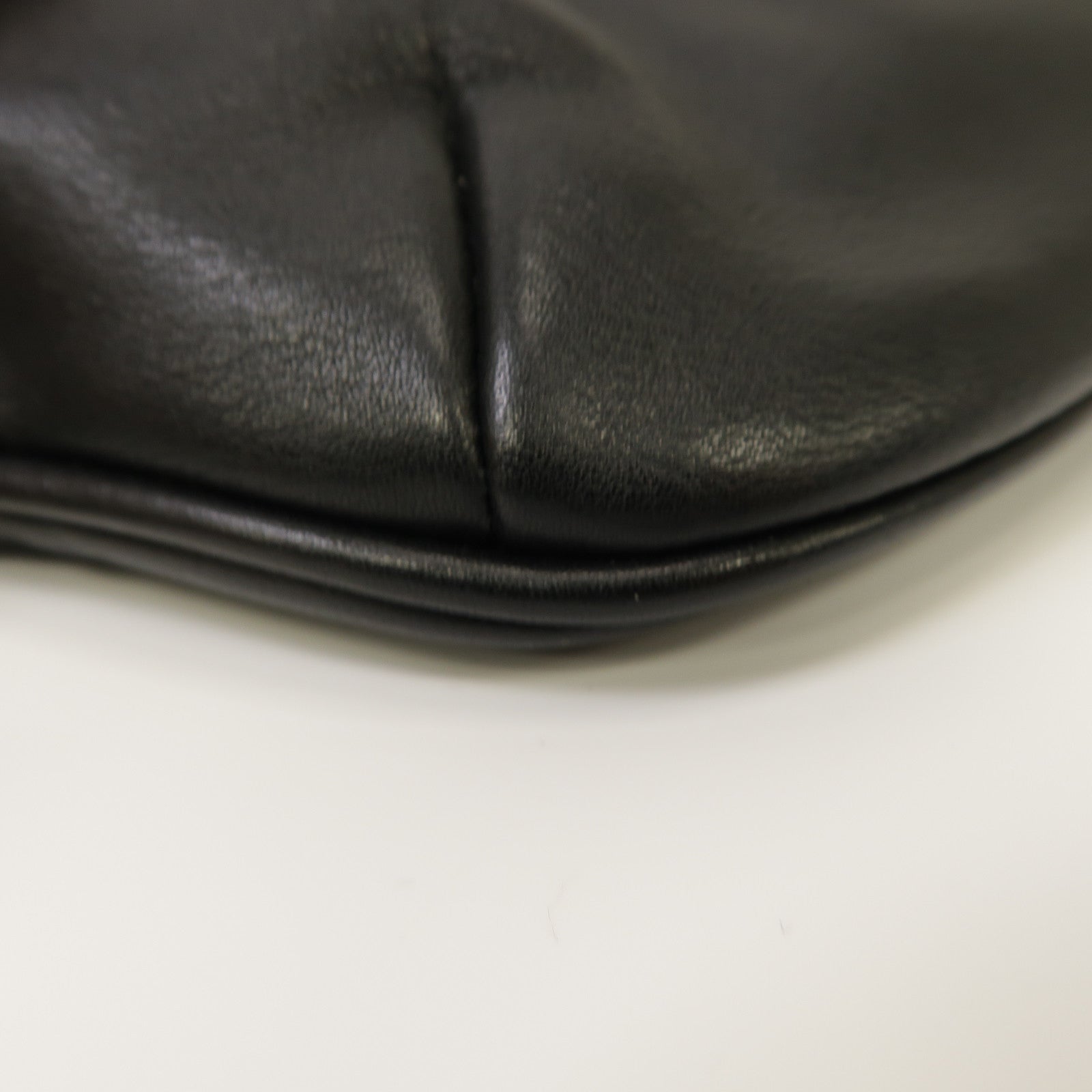 SAINT LAURENT 牛皮皮革Waist Bag銀扣腰包黑色
