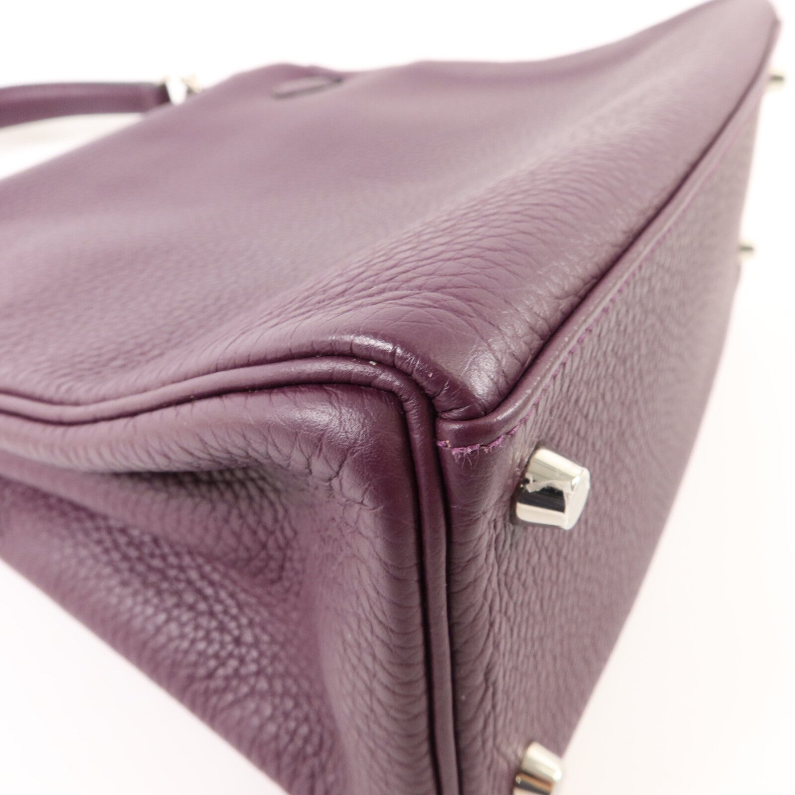 HERMES Togo皮革Kelly 28手挽肩背兩用袋Cassis