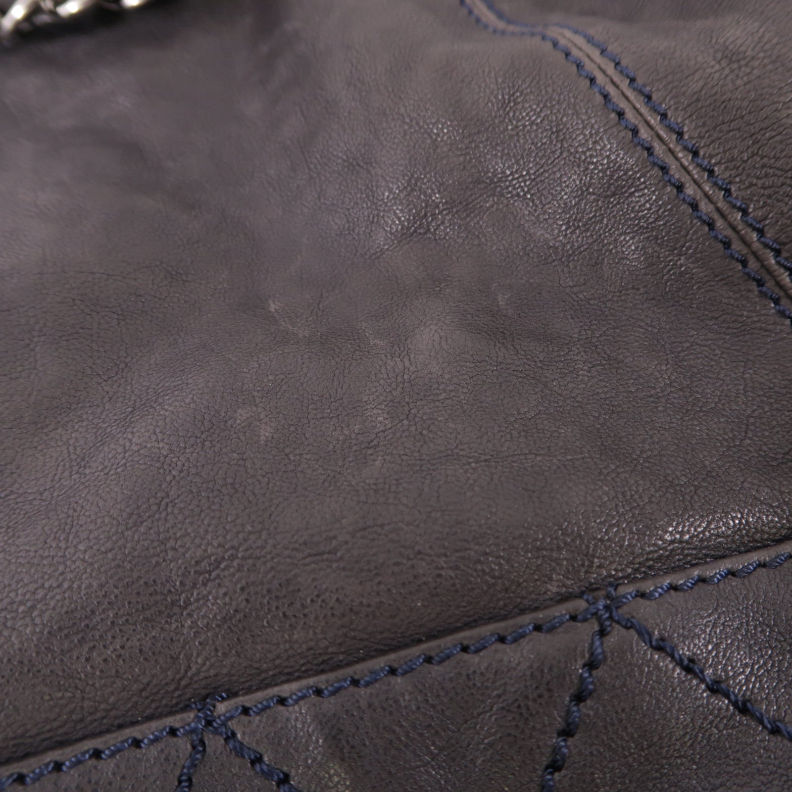 CHANEL CC SHW Chain Shoulder Bag Calfskin Leather Black