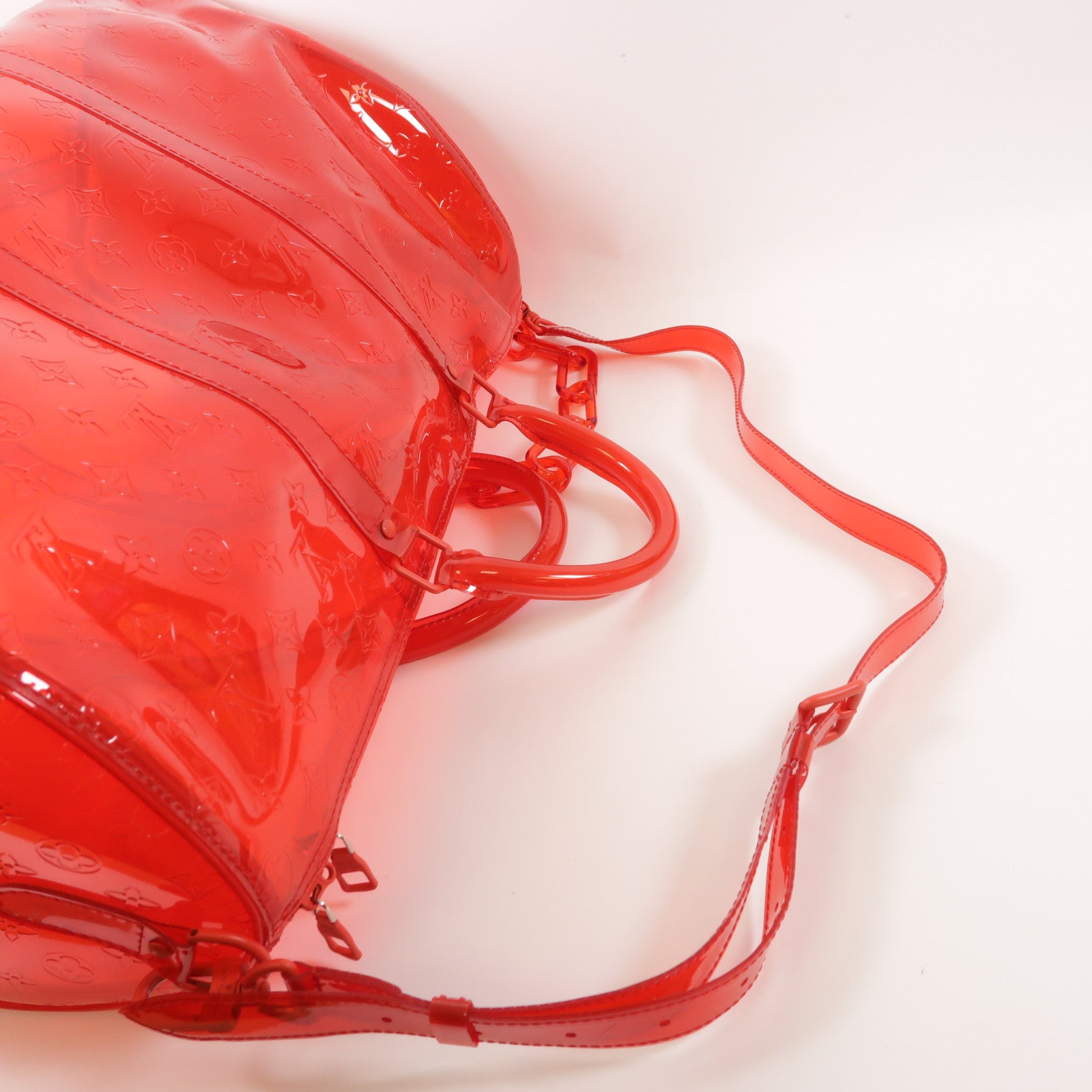 LOUIS VUITTON PVC Keepall 50手挽肩背兩用袋