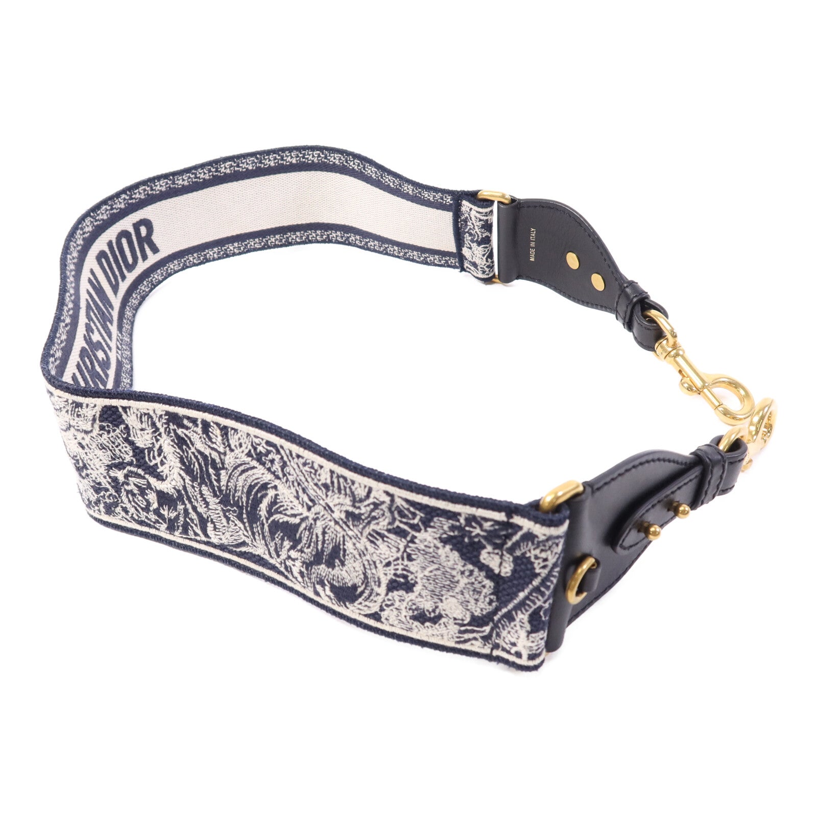 Dior 帆布Shoulder Strap金扣肩帶