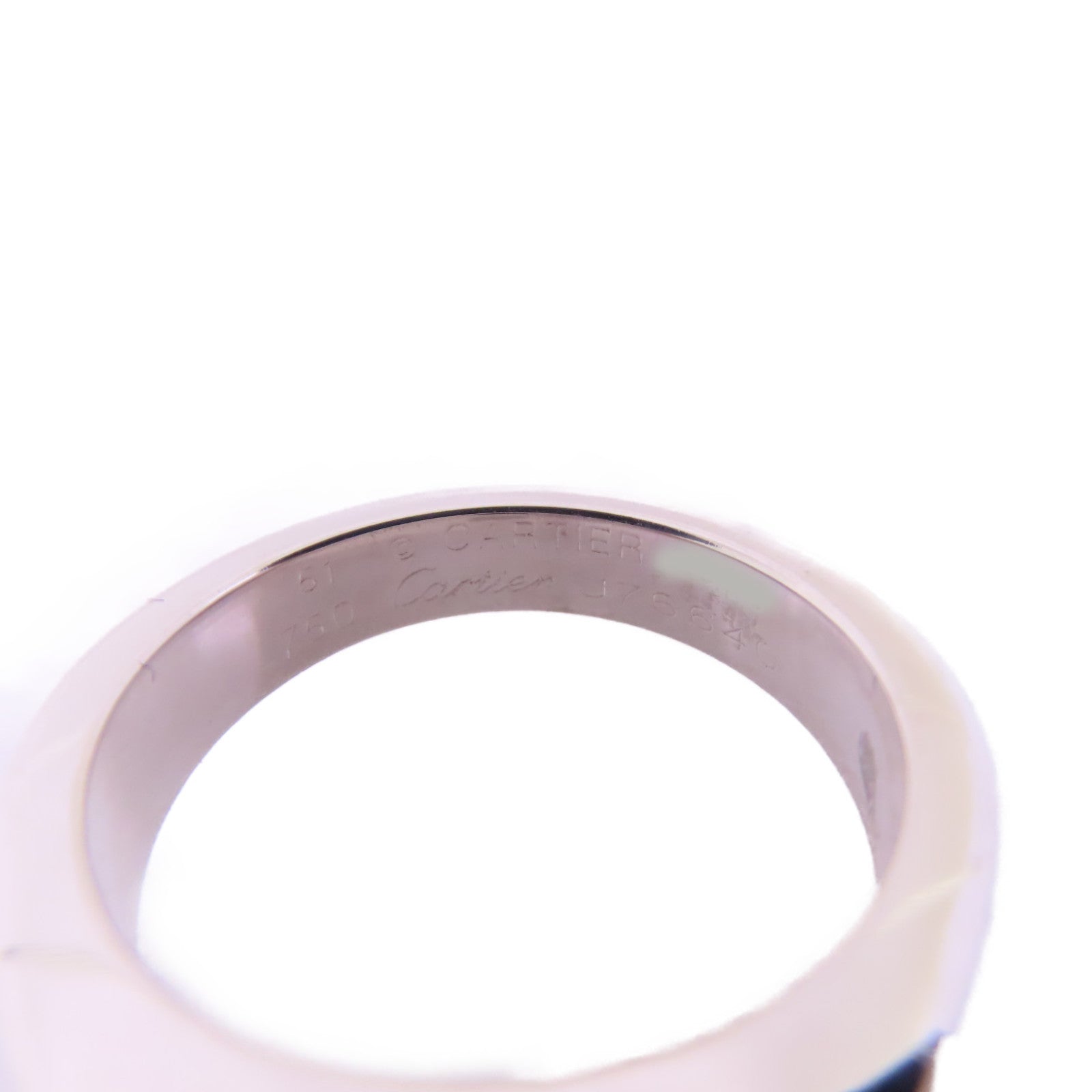 CARTIER 18K白金/電氣石Tourmaline Ring戒指#51/US#5.75