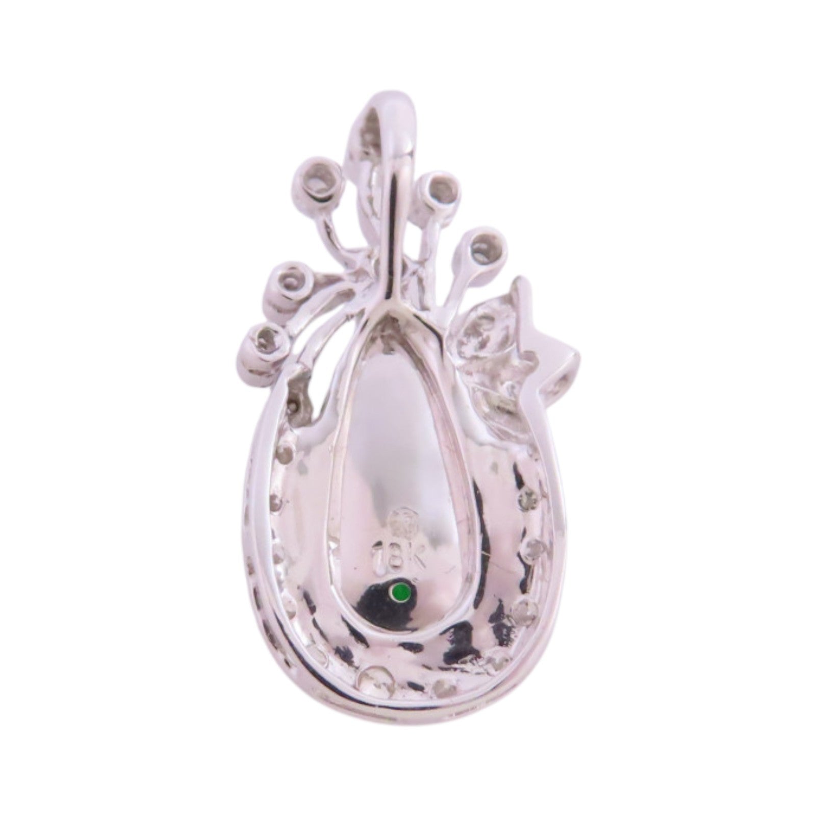 JEWELRY 18K白金/翡翠/鑽石Jade Diamond Pendant Top吊墜頭扣