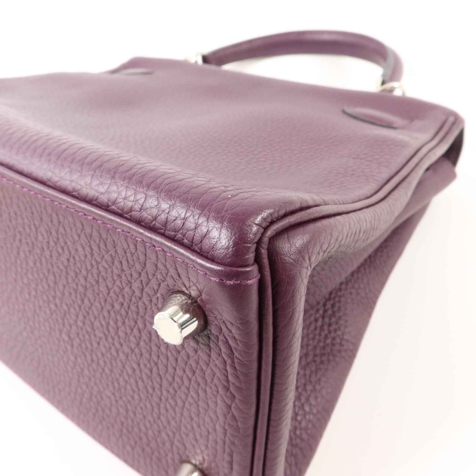 HERMES Togo皮革Kelly 28手挽肩背兩用袋Cassis