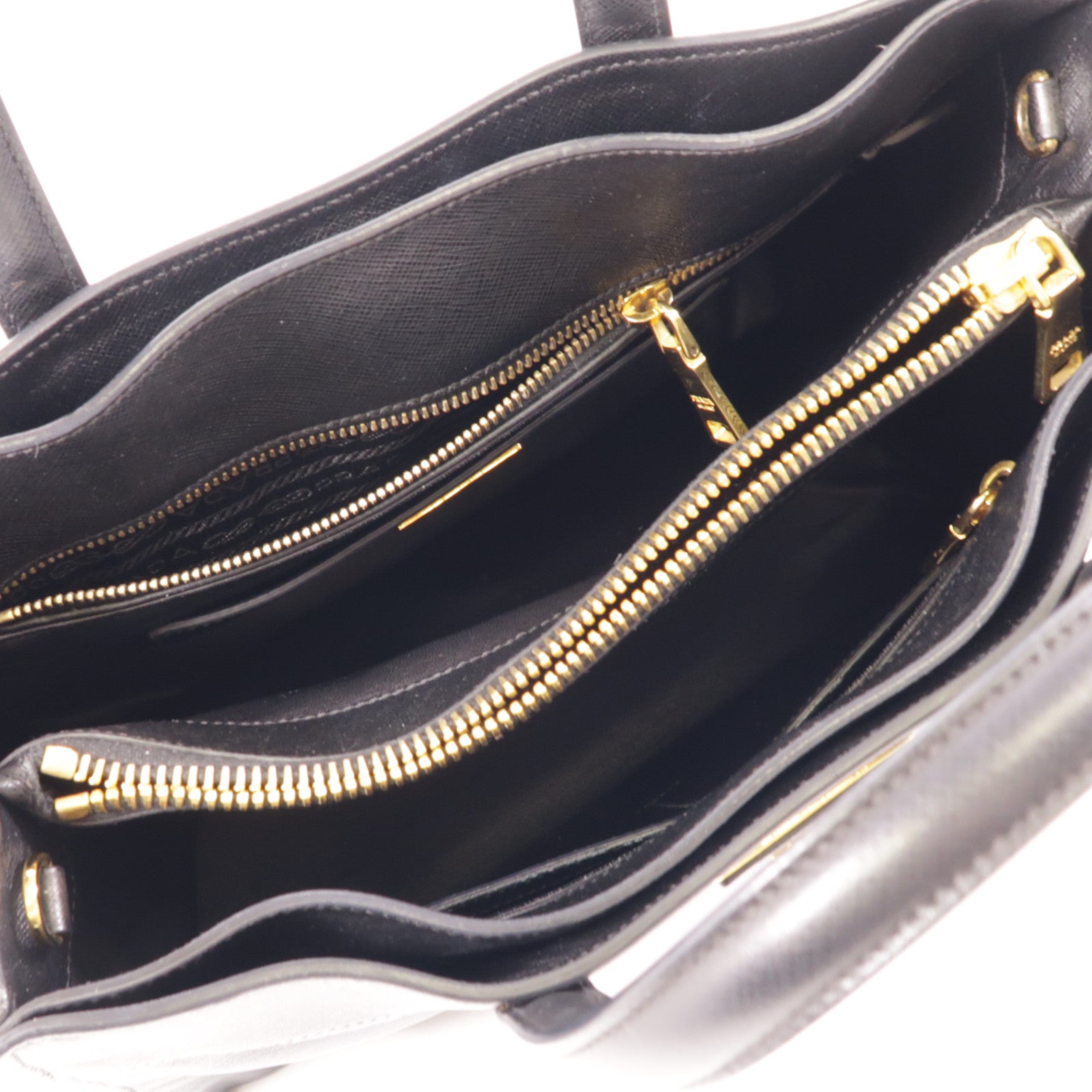 PRADA 牛皮皮革2 Way Bag金扣手挽肩背兩用袋