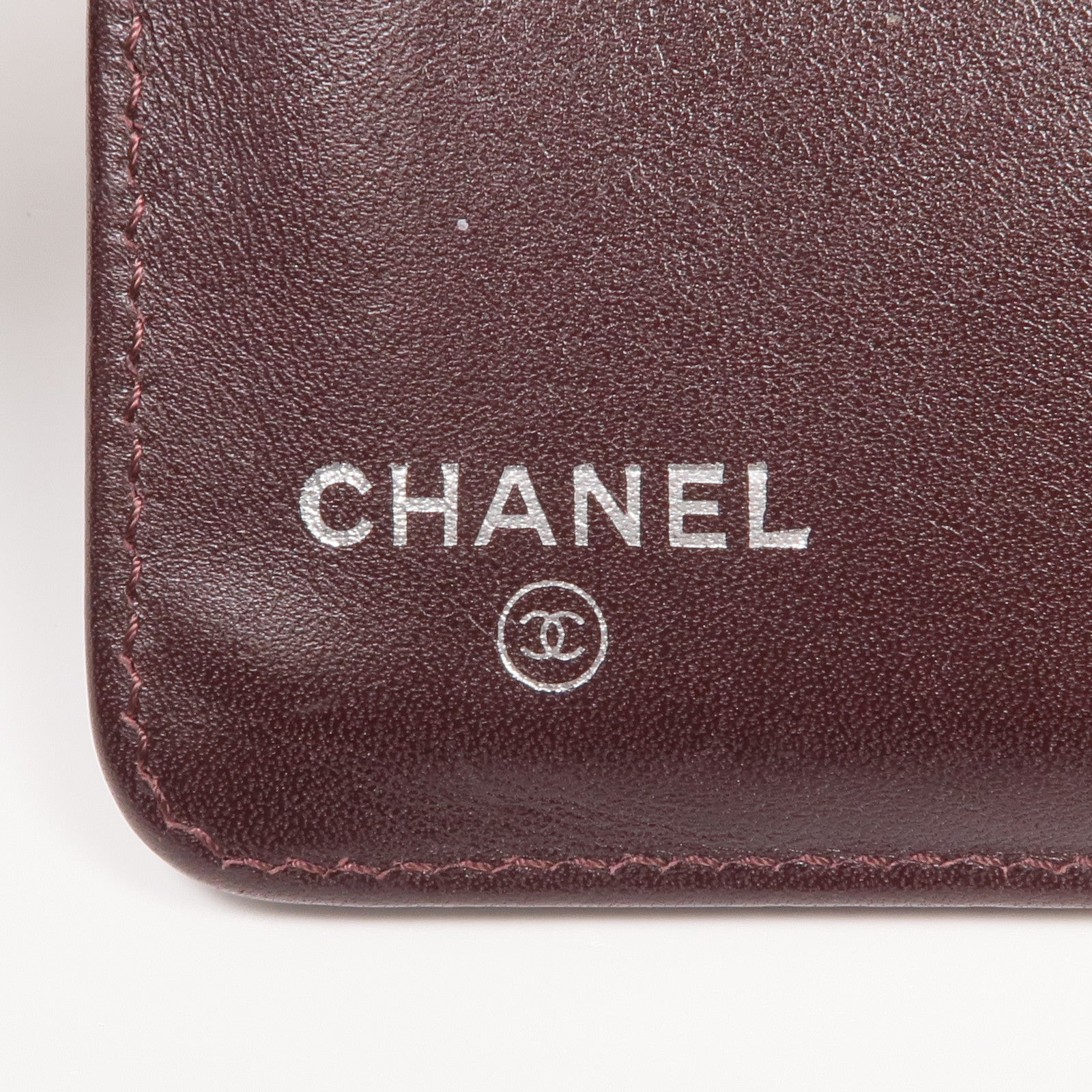 CHANEL 牛皮皮革Wallet銀扣錢包