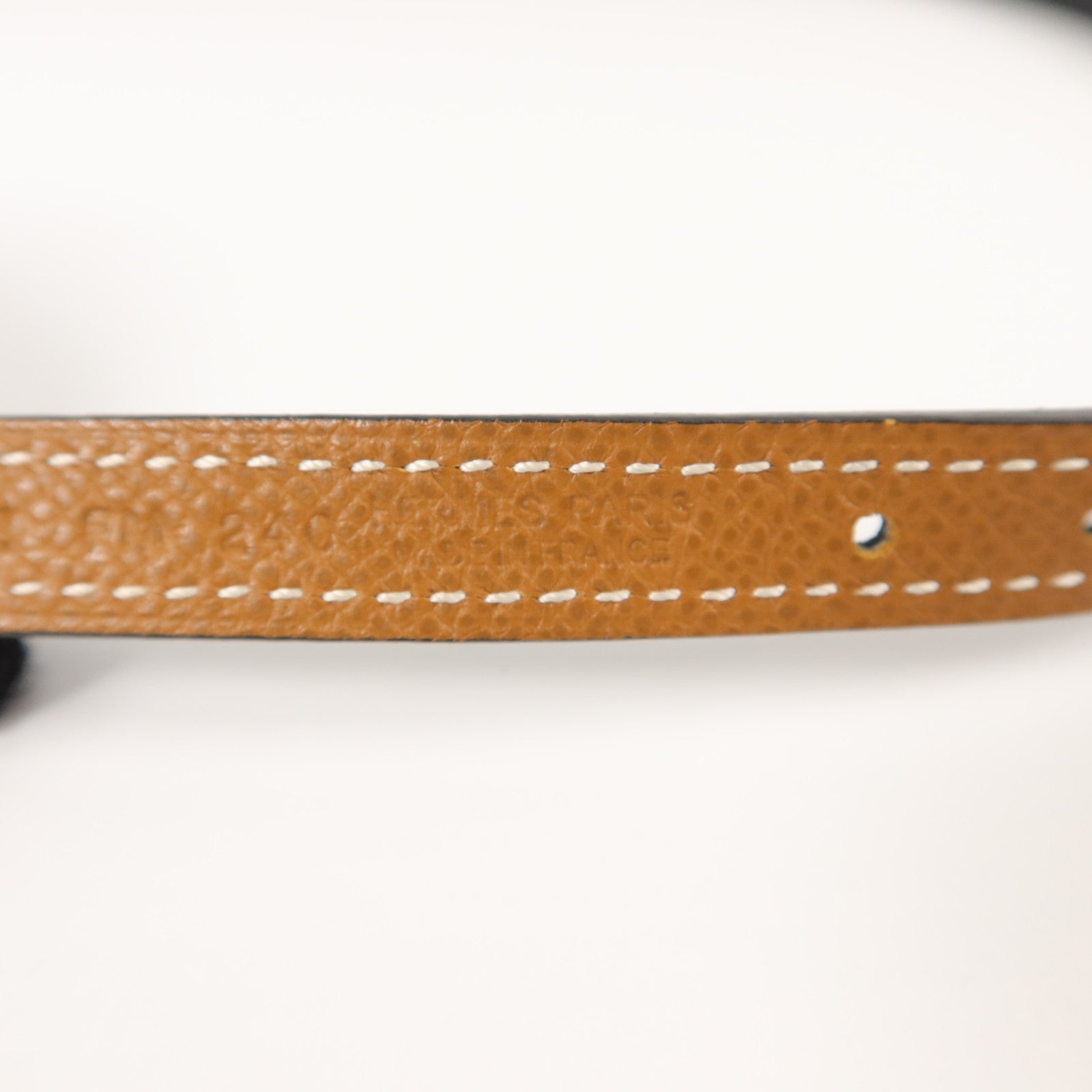 HERMES 【激減優惠】Epsom皮革Belt皮帶Gold