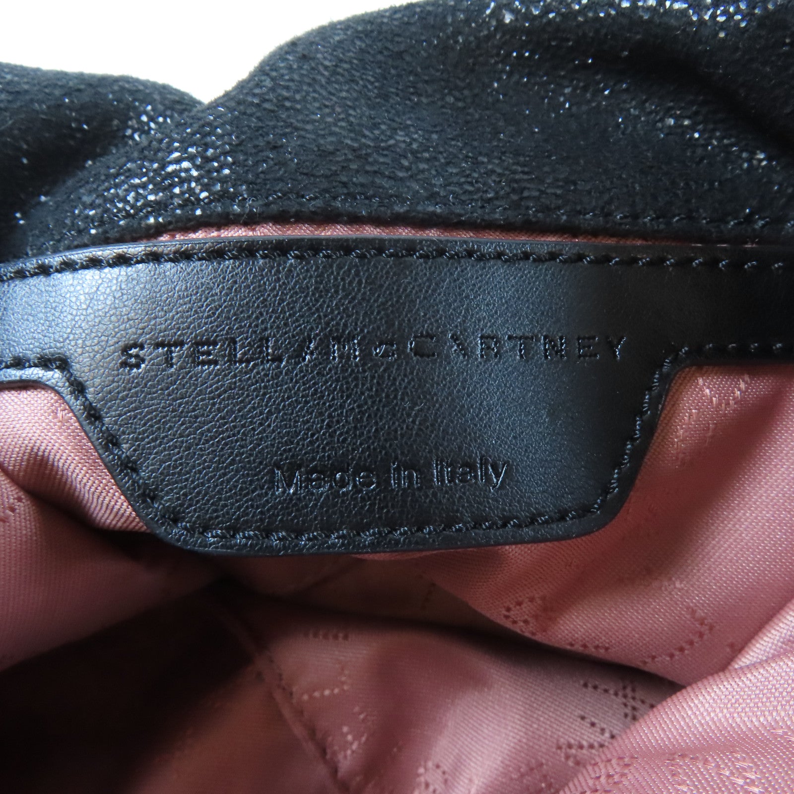 Stella McCartney 再生聚酯纖維Falabella銀扣手挽肩背兩用袋黑色