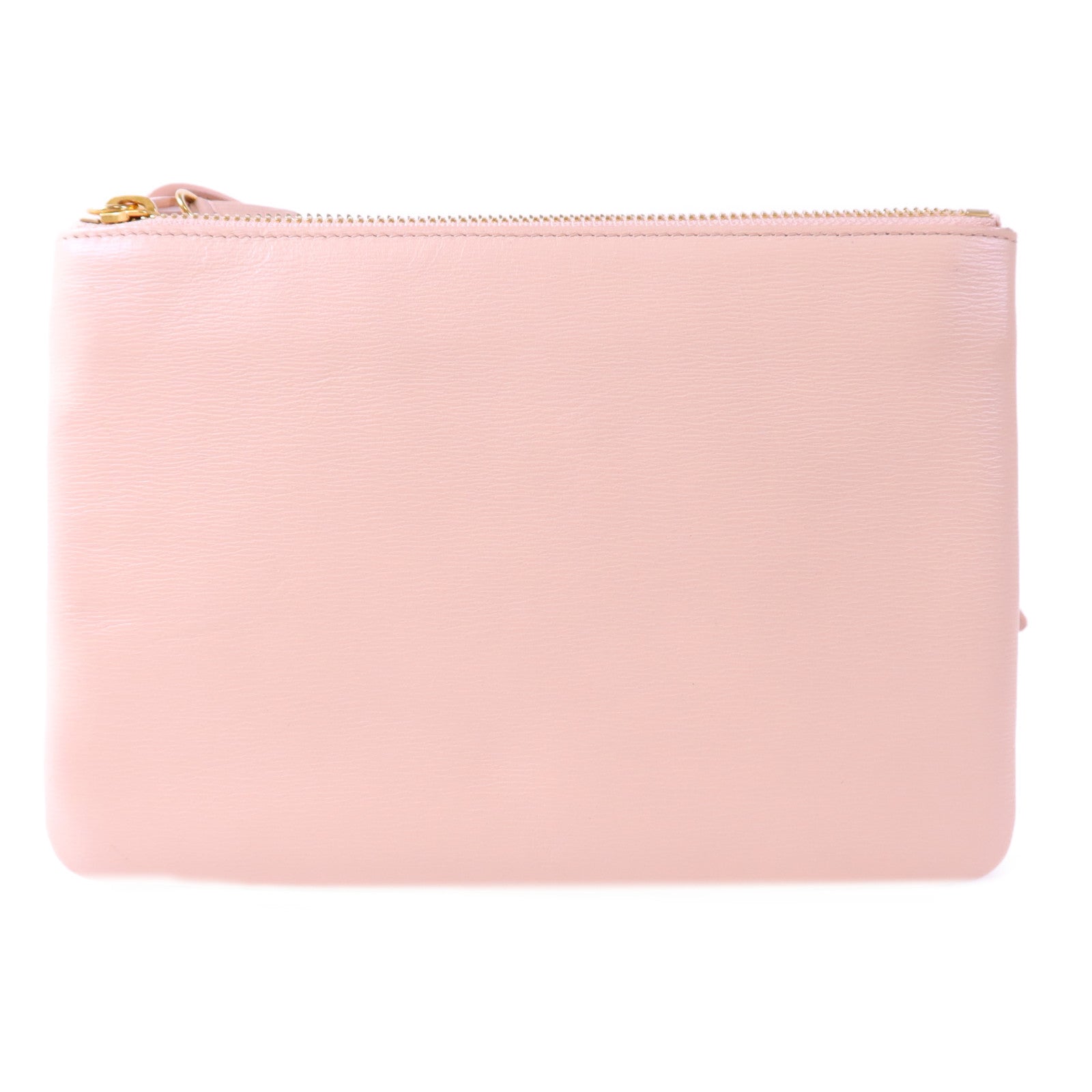 CELINE 牛皮皮革Trio金扣肩背袋