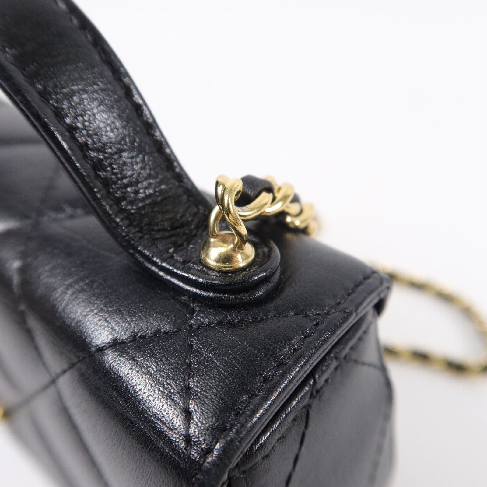 CHANEL 牛皮皮革Chain Shoulder鏈帶肩背袋