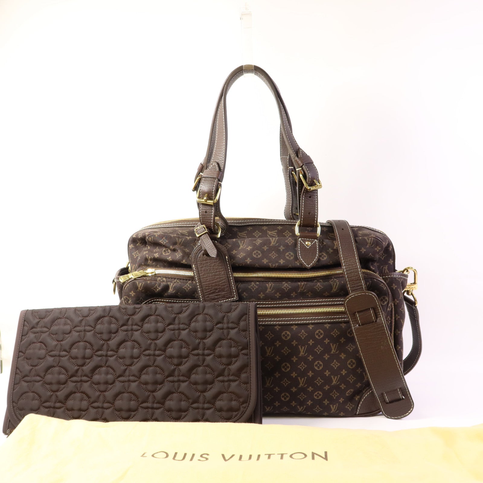 LOUIS VUITTON Monogram Idylle Mini Sac Langer金扣手挽肩背兩用袋