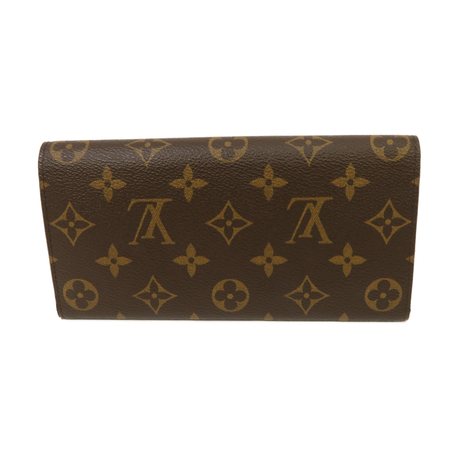 LOUIS VUITTON Monogram Emilie Wallet金扣長錢包啡色