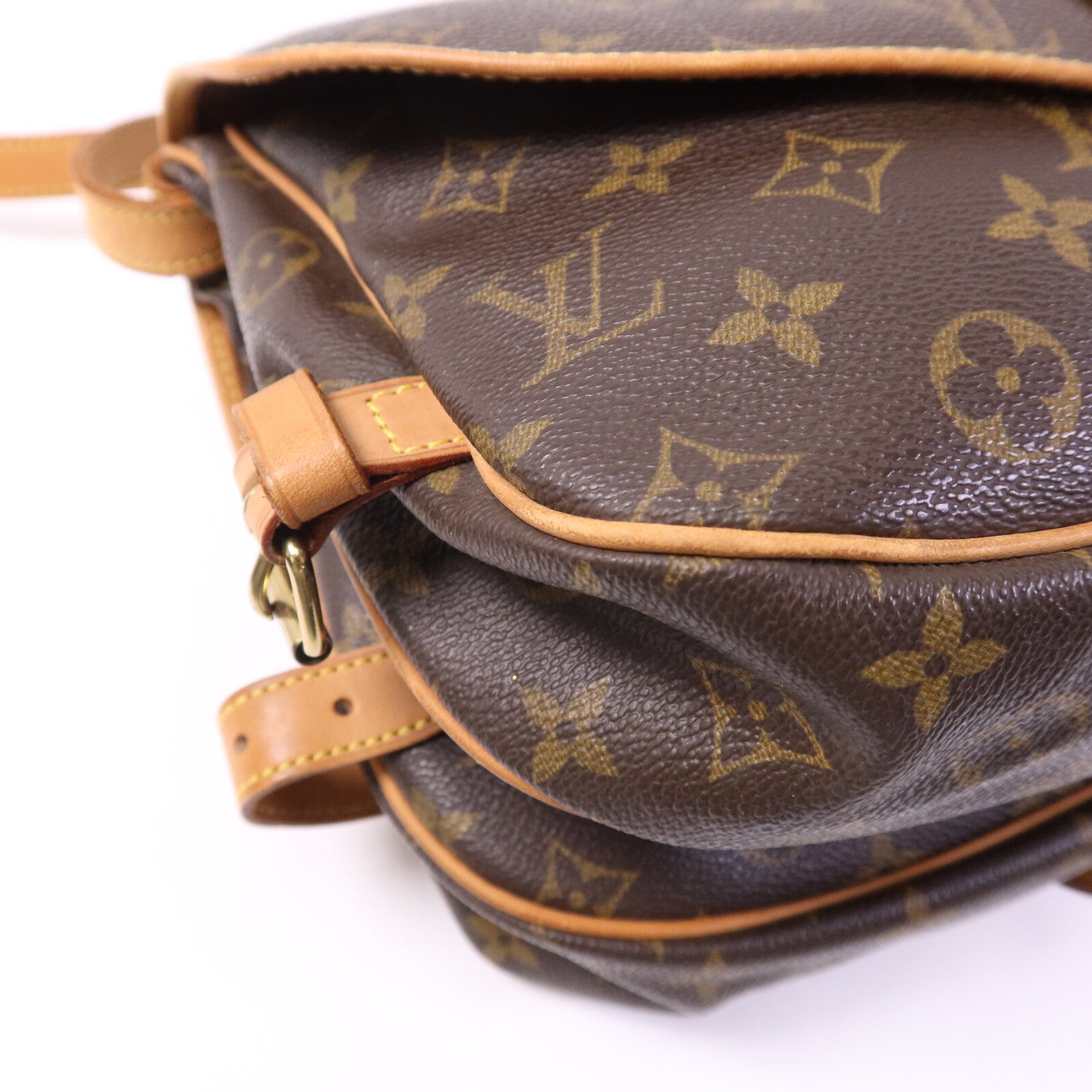 LOUIS VUITTON Monogram Saumur 30金扣肩背袋