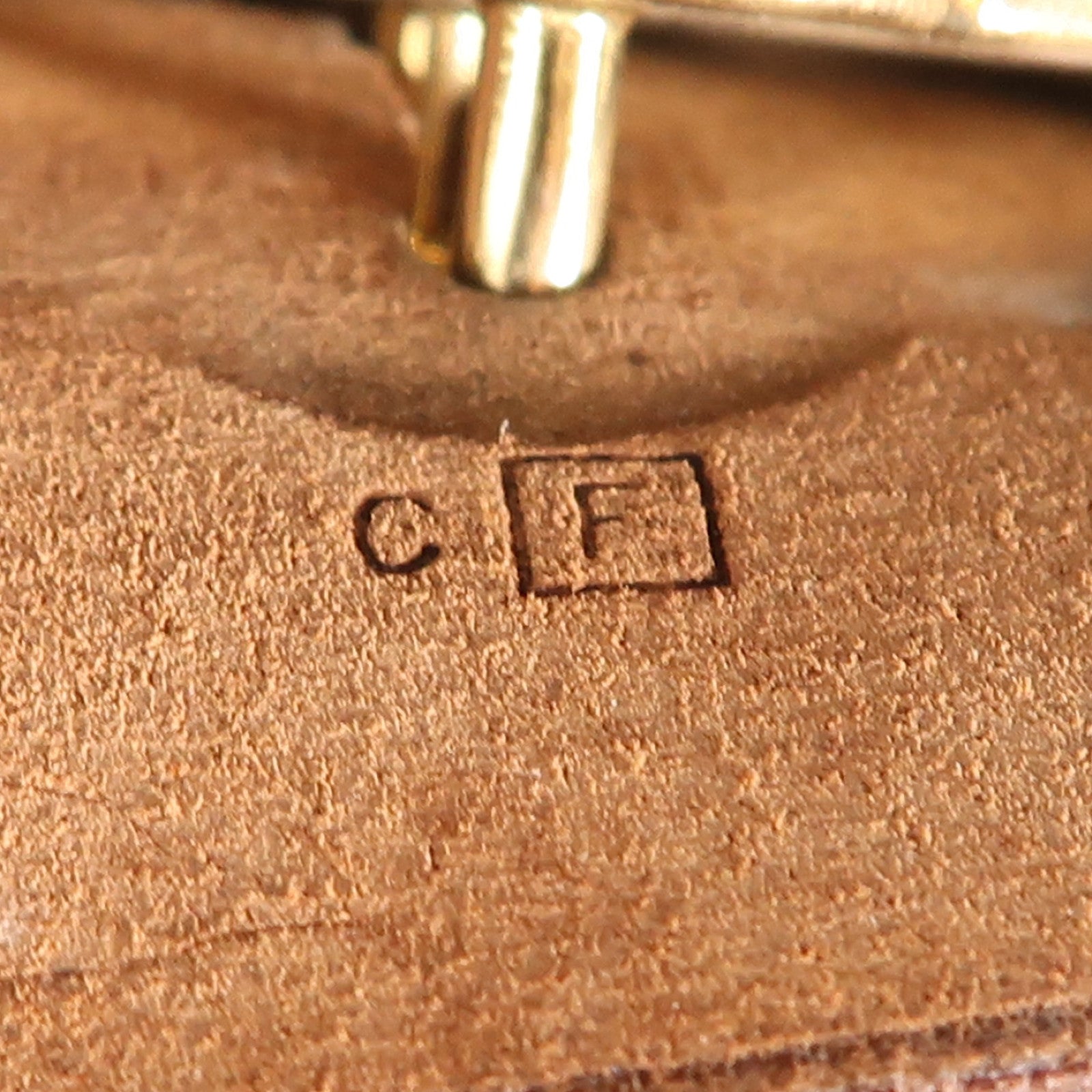 HERMES 帆布Herbag PM金扣手挽肩背兩用袋啡色