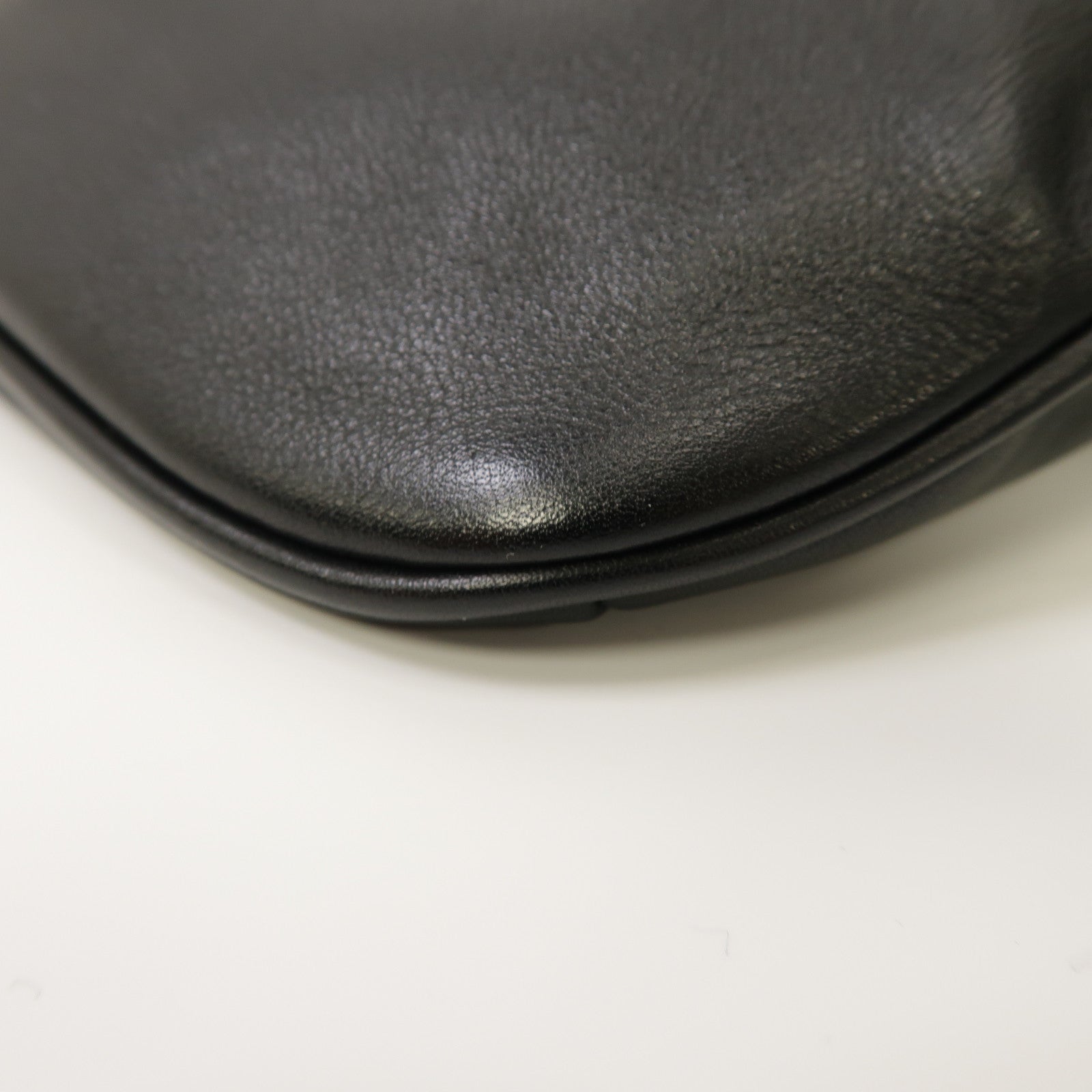 SAINT LAURENT 牛皮皮革Waist Bag銀扣腰包黑色