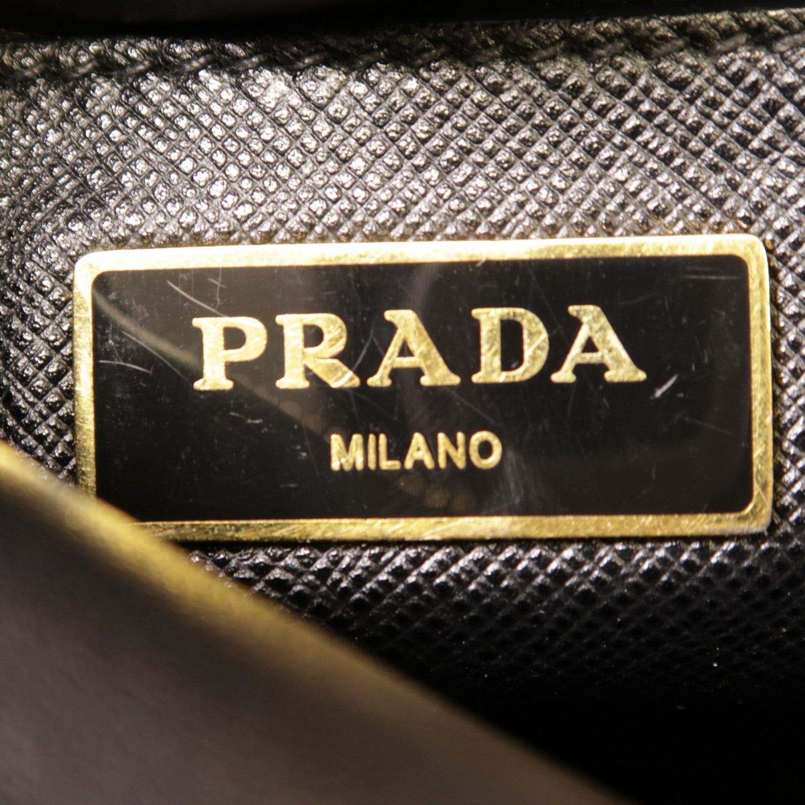 PRADA 牛皮皮革2 Way Bag金扣手挽肩背兩用袋