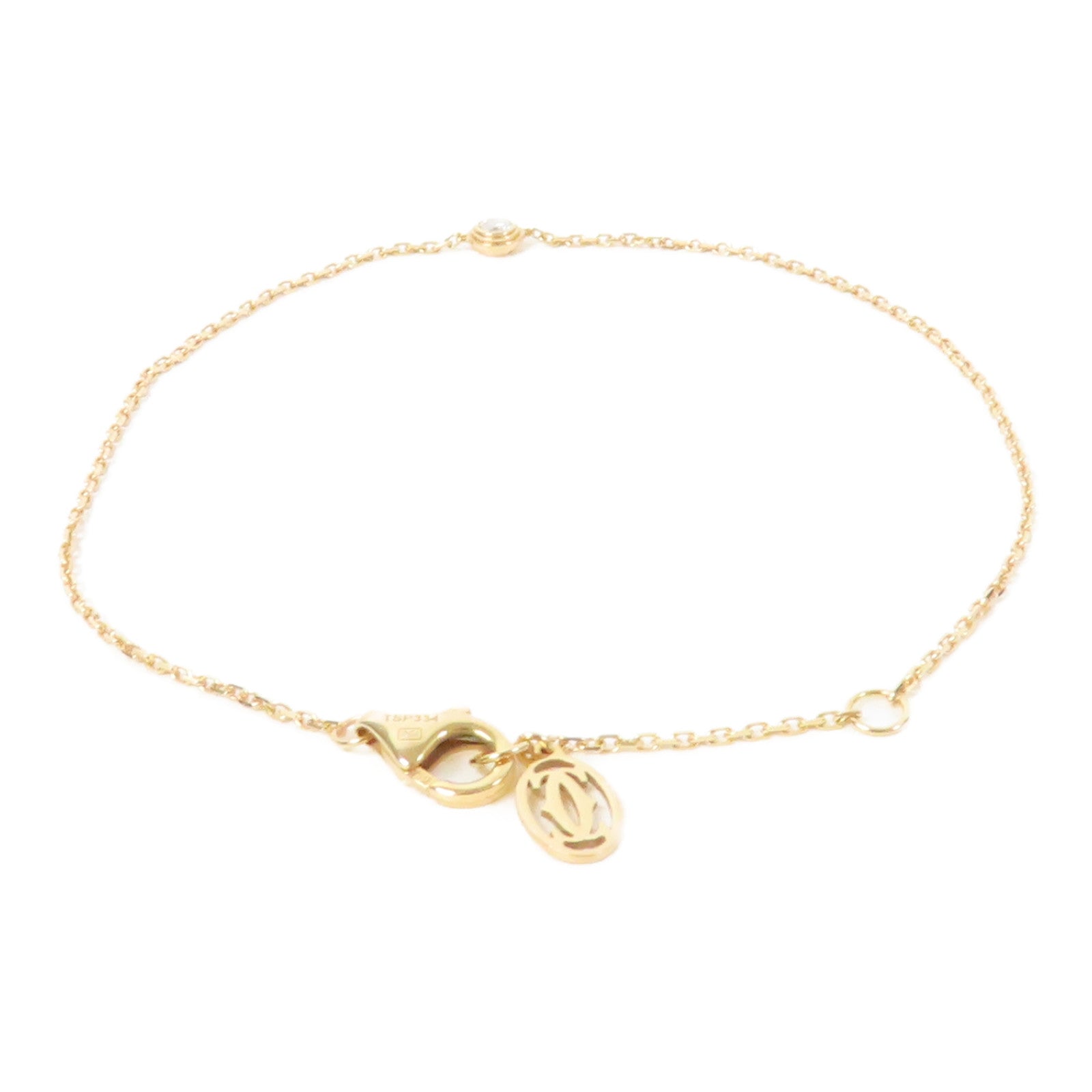 CARTIER 18K玫瑰金D'amour Bracelet 0.04ct鑚石手鏈
